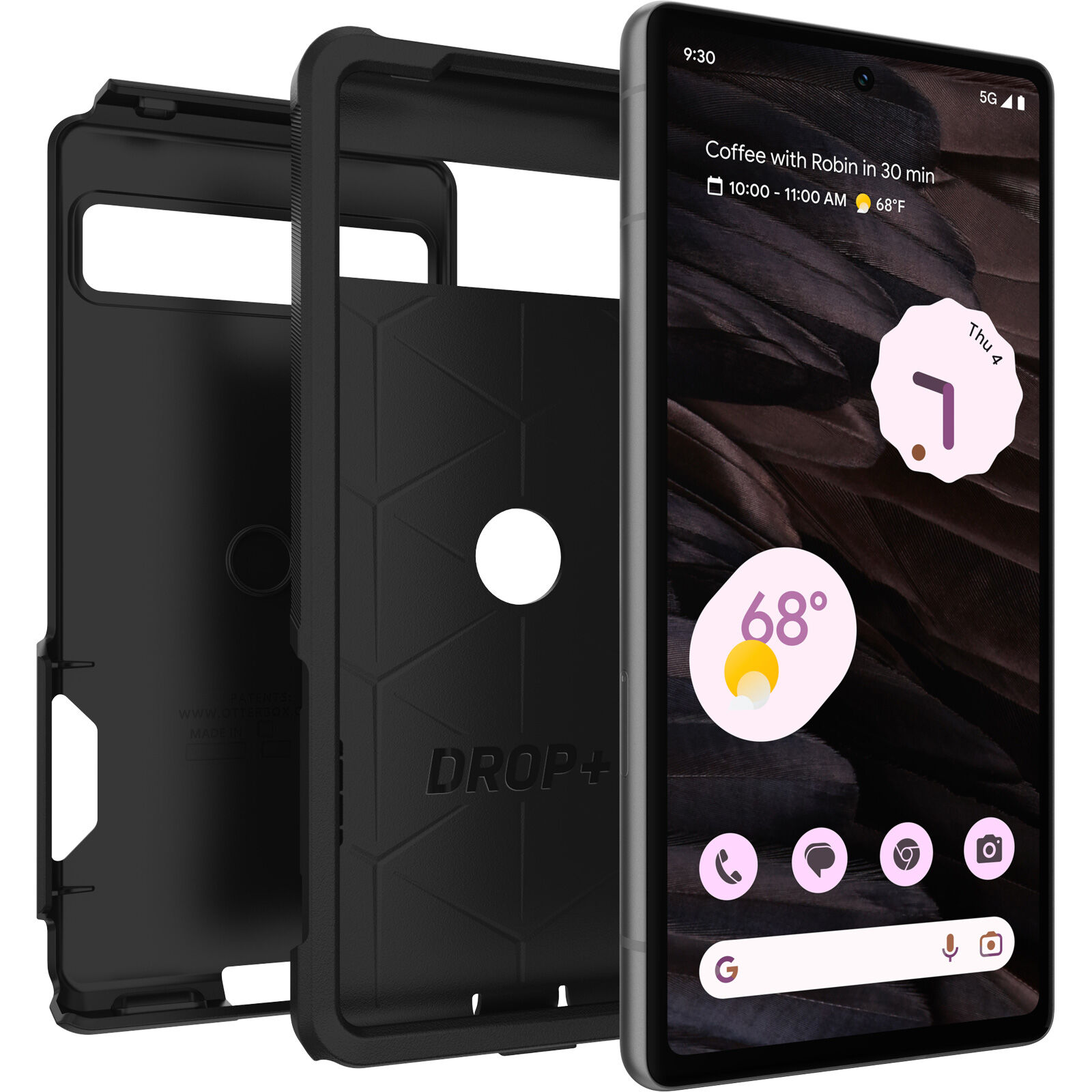 OtterBox Symmetry Clear Google Pixel 7a schwarz