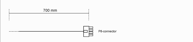 be quiet! CC-7710 Sleeved P8 Kabel