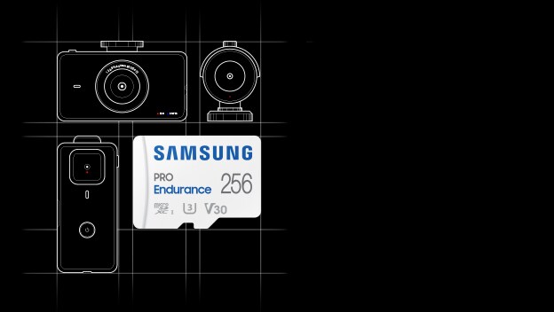 Samsung PRO Endurance 256 GB microSD-Speicherkarte mit SD-Adapter