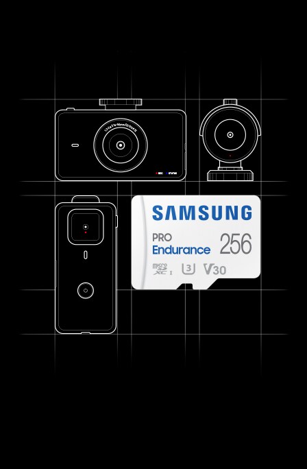 Samsung PRO Endurance 256 GB microSD-Speicherkarte mit SD-Adapter