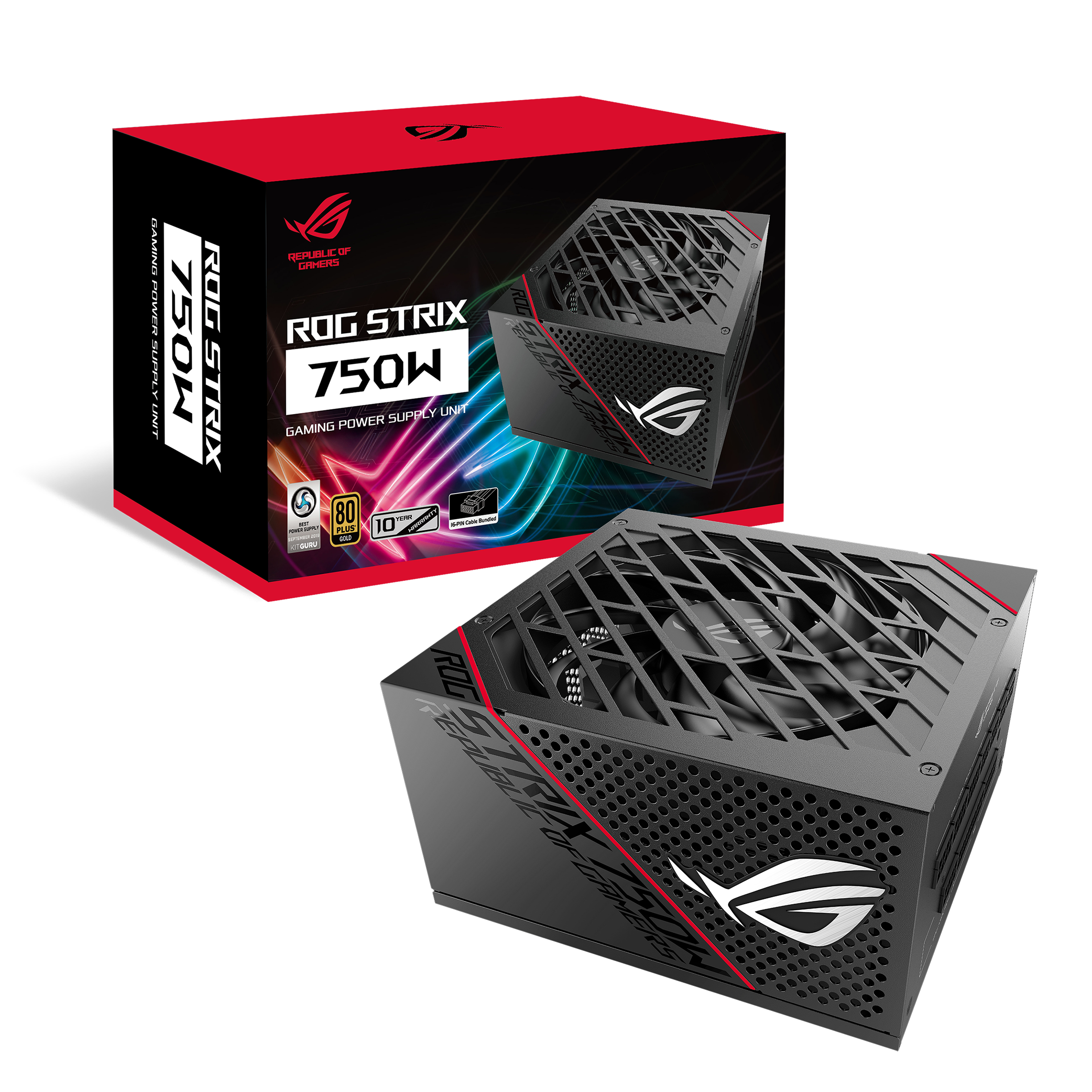 ASUS ROG Strix 750G Gaming Netzteil 80+ Gold, Modular 16-pin 135 mm Lüfter