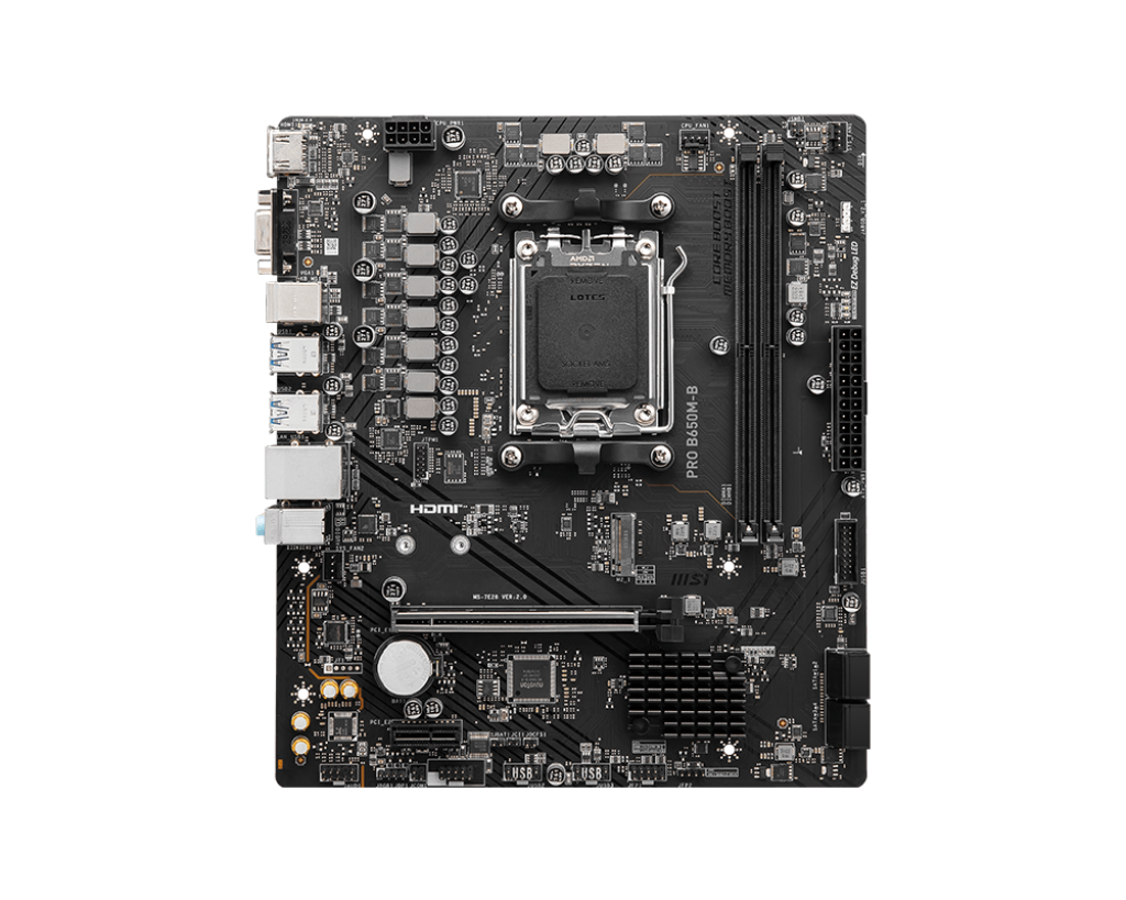 MSI PRO B650M-B mATX Mainboard Sockel AM5 HDMI/VGA