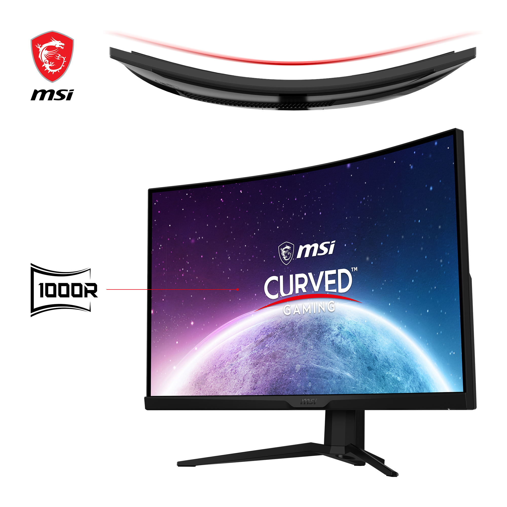 MSI Optix MAG325CQRXF 80cm (31,5") QHD Monitor Curved 16:9 HDMI/DP/USB-C 165Hz