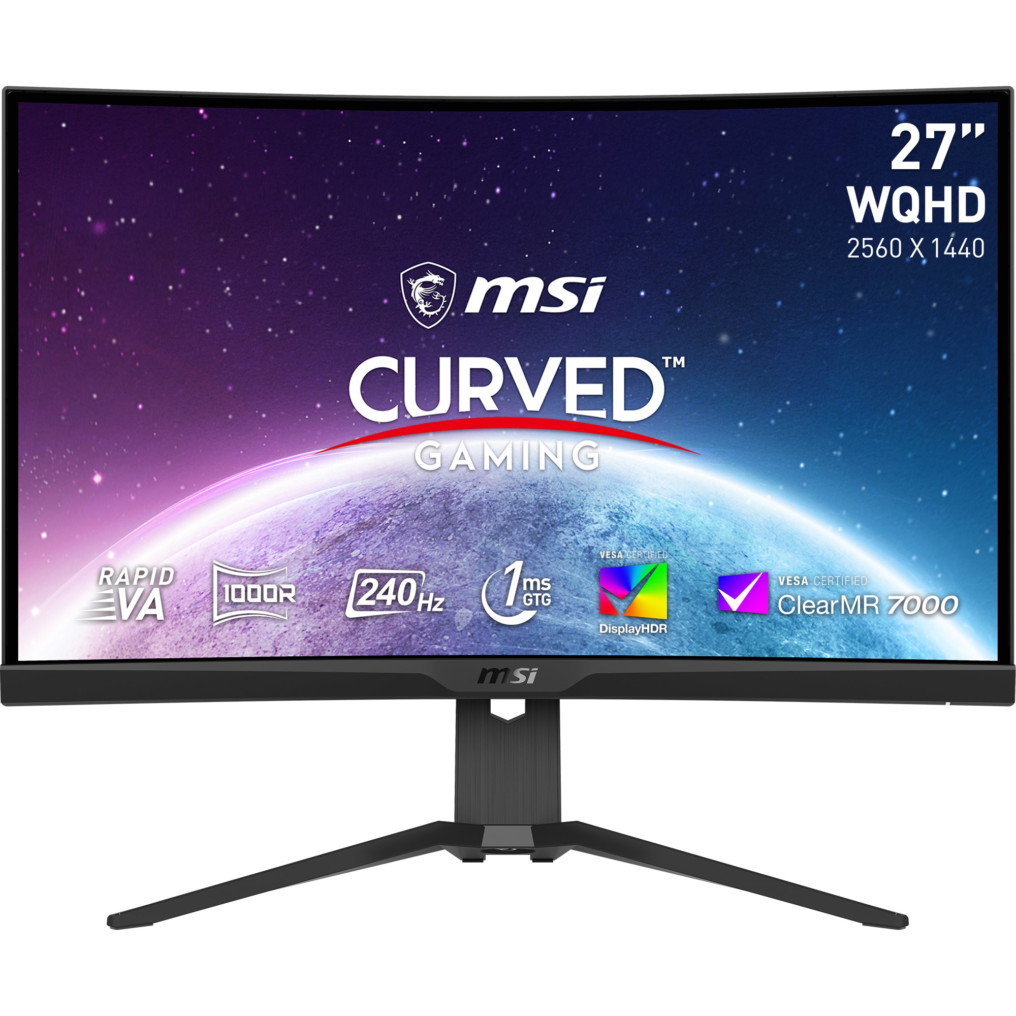 MSI Optix 275CQRXFDE 69cm (27") QHD VA Gaming Monitor Curved 16:9 HDMI/DP 240Hz