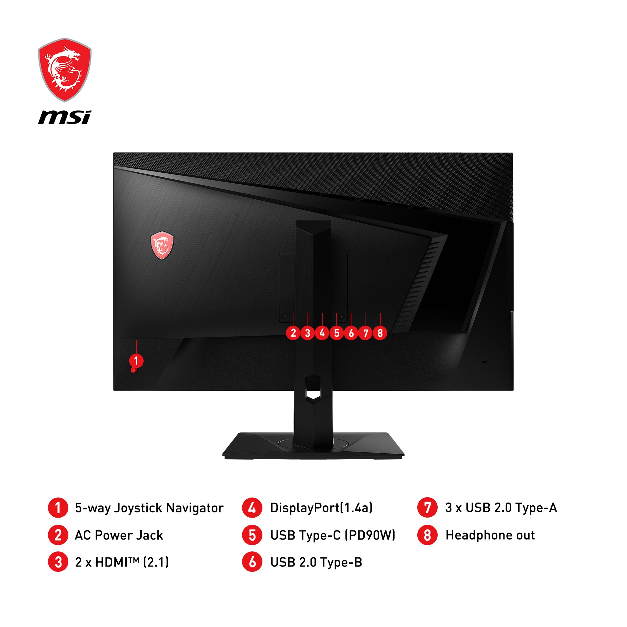 MSI Optix MAG323UPFDE 81,3cm(32") 4K IPS Gaming Monitor 16:9 HDMI/DP/USB-C 160Hz