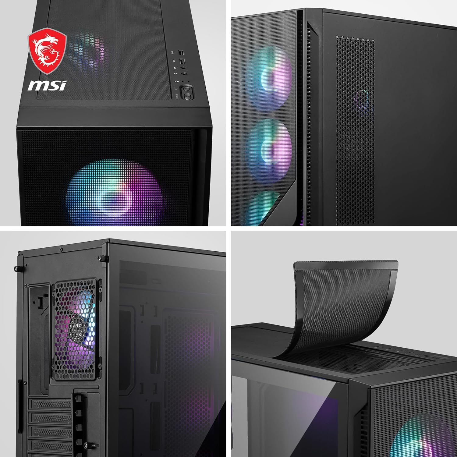 MSI MAG FORGE 320R Airflow MIDI Tower Gaming Gehäuse