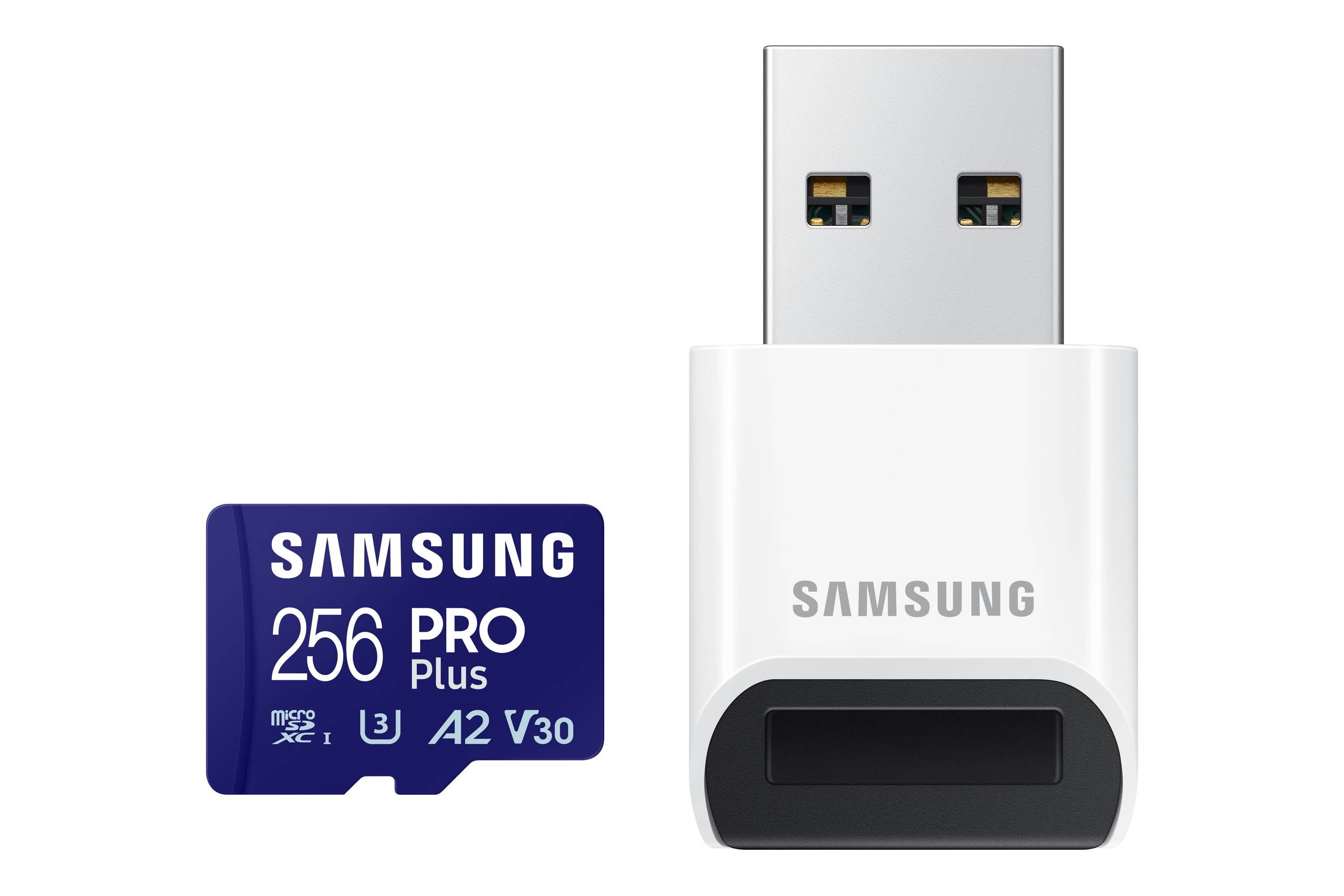 Samsung PRO Plus 256 GB microSDXC-Speicherkarte (2023) mit USB-Adapter