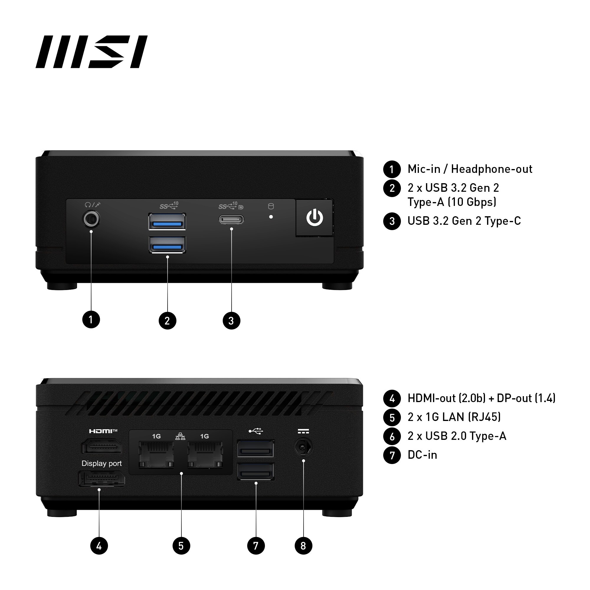 MSI Cubi N ADL-039BDE N100 0GB/0GB SSD nOS