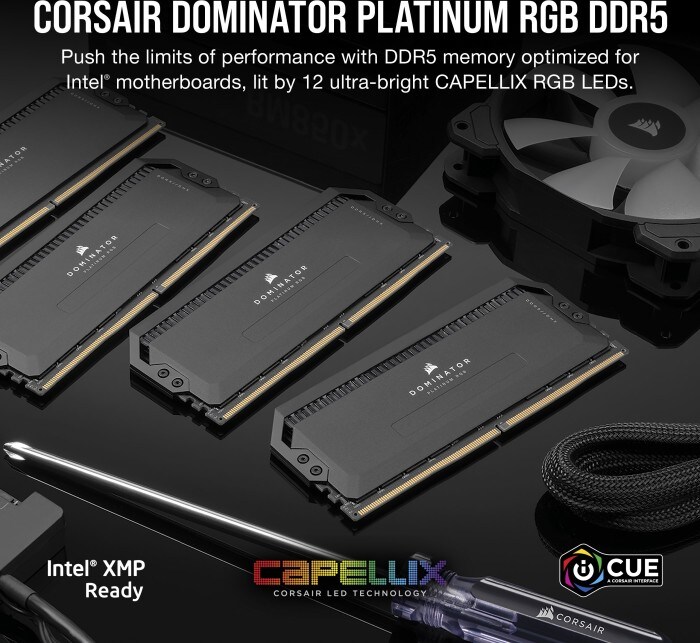 32GB (2x16GB) Corsair Dominator Platinum RGB DDR5-5200 CL38 Speicher Kit