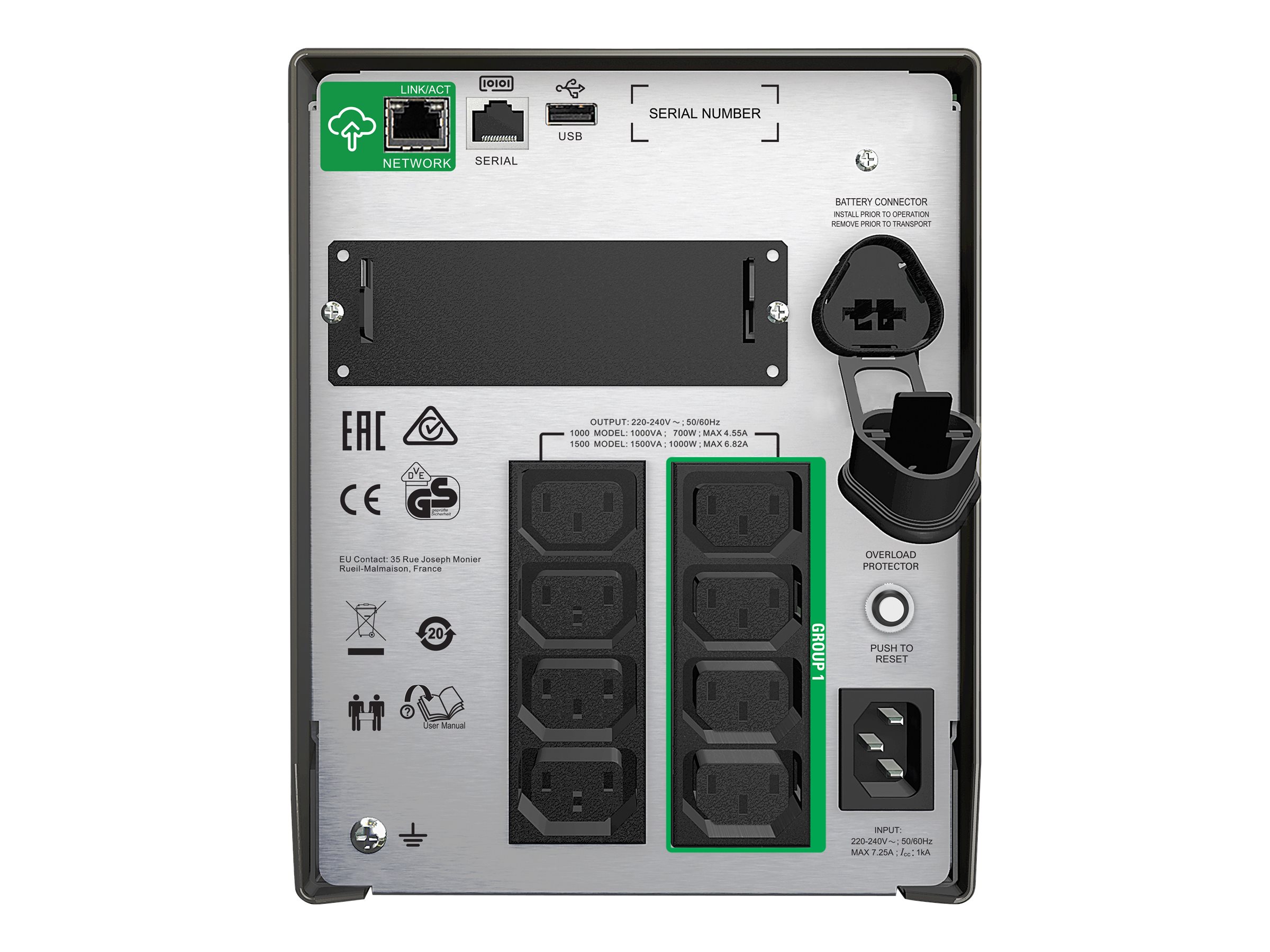 APC Smart-UPS 230 V, IEC (SMT1000IC)