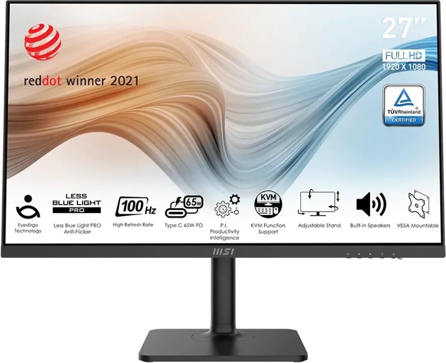 MSI Modern MD272XPDE 69cm (27") FHD IPS Office Monitor 16:9 HDMI/USB-C PD65W 4ms