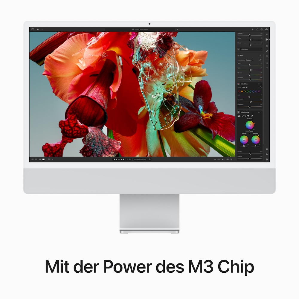 Apple iMac 24" Retina 4,5K 2023 M3/8/256GB 8C GPU Silber MQR93D/A