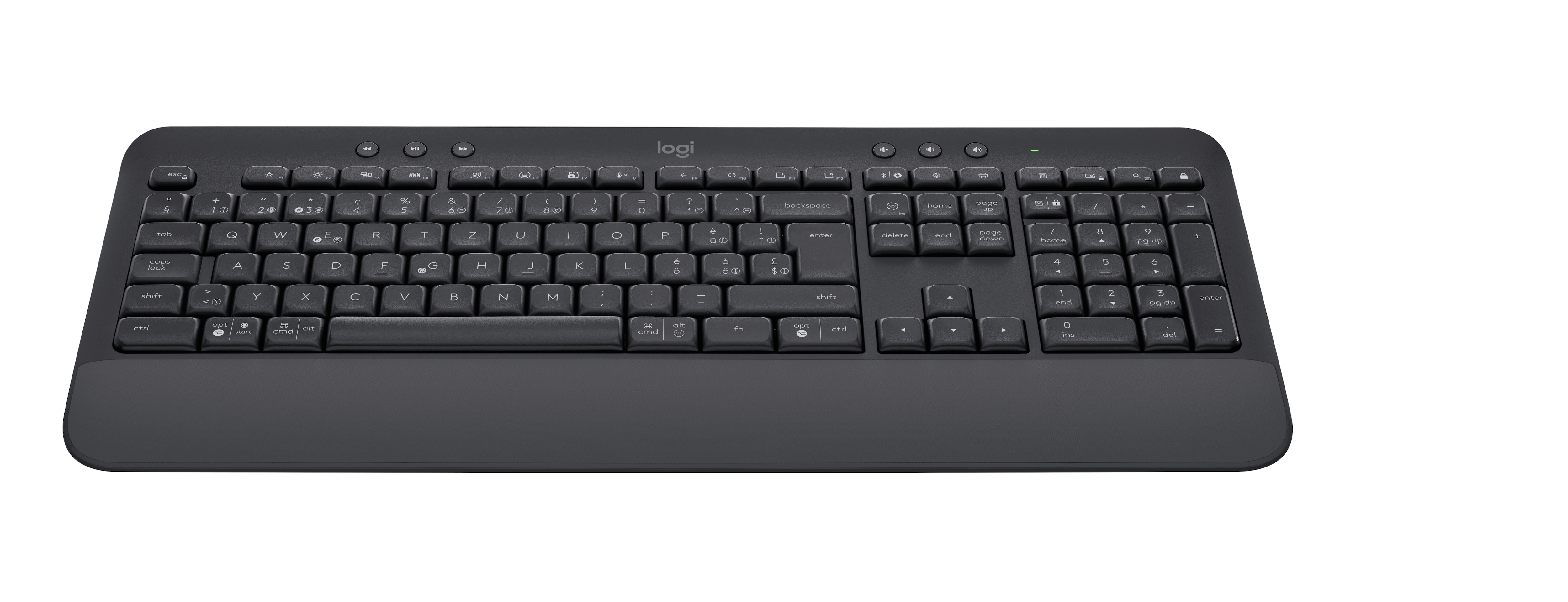 Logitech Signature K650 Graphite - Kabellose Tastatur CH-Layout (Schweiz)