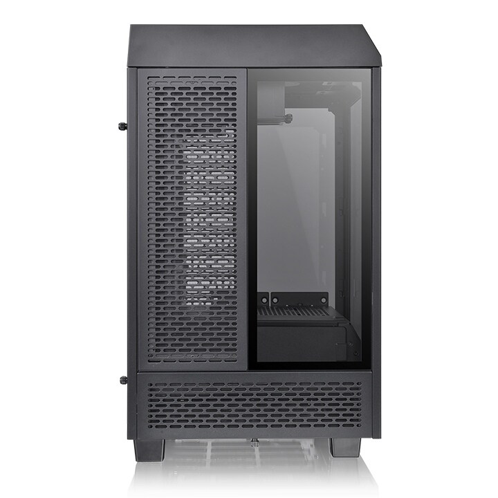 Thermaltake The Tower 100 Mini-Tower Mini-ITX Gehäuse mit Sichtfenster schwarz