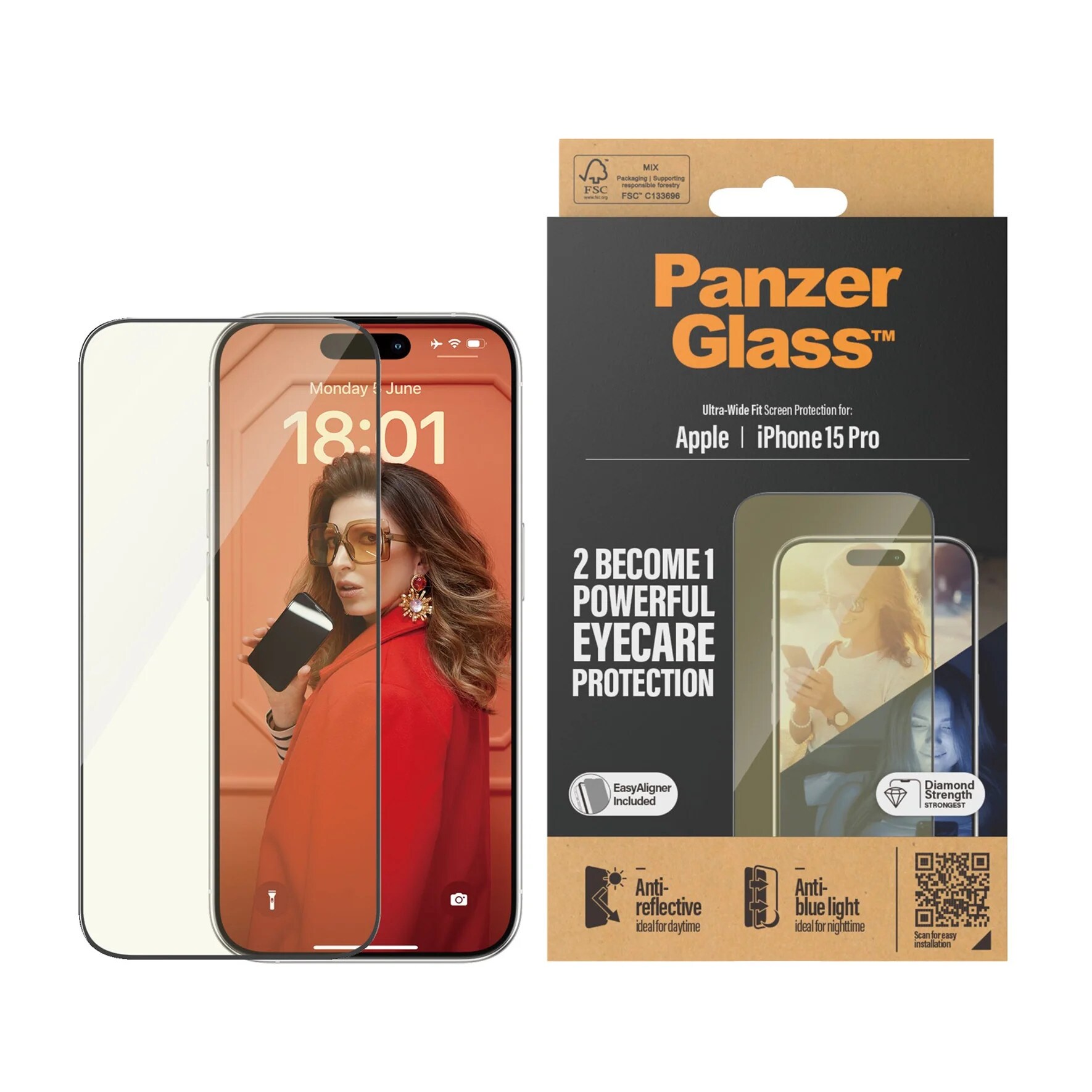 PanzerGlass Apple iPhone 15 Pro Ultra Wide Fit