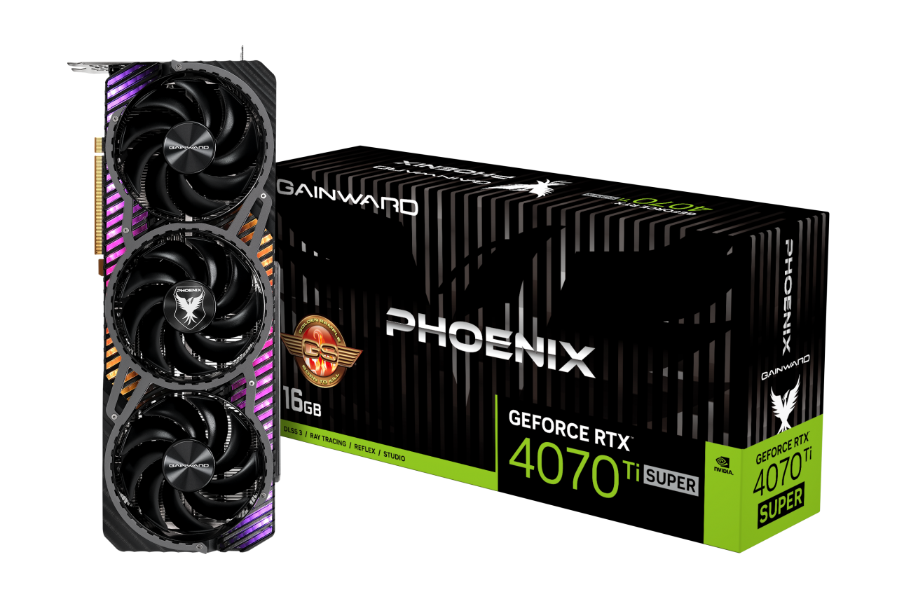 GAINWARD GeForce RTX 4070Ti Super Phoenix GS 16GB GDDR6X Grafikkarte HDMI/3xDP