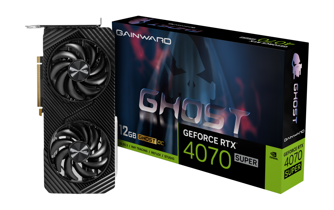 GAINWARD GeForce RTX 4070 Super Ghost OC 12GB GDDR6X Grafikkarte HDMI/3xDP