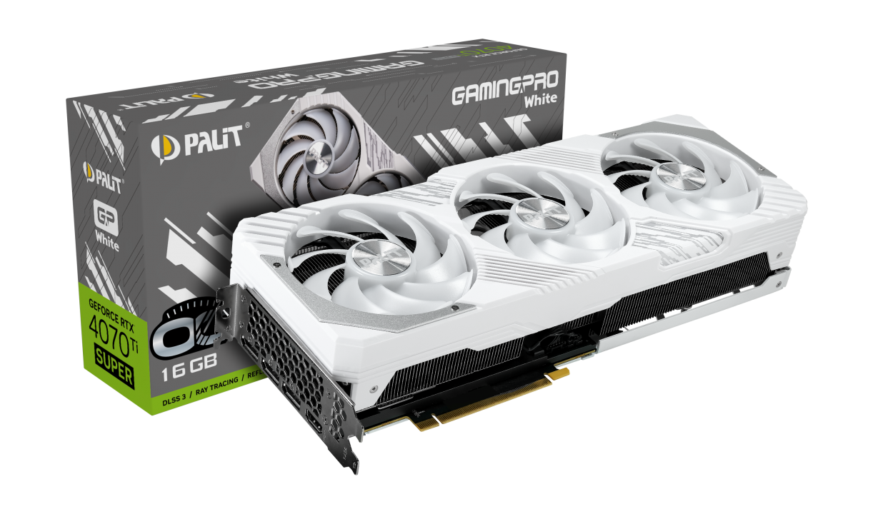 PALIT GeForce RTX 4070Ti Super GamingPro White OC 16GB GDDR6X Grafikkarte