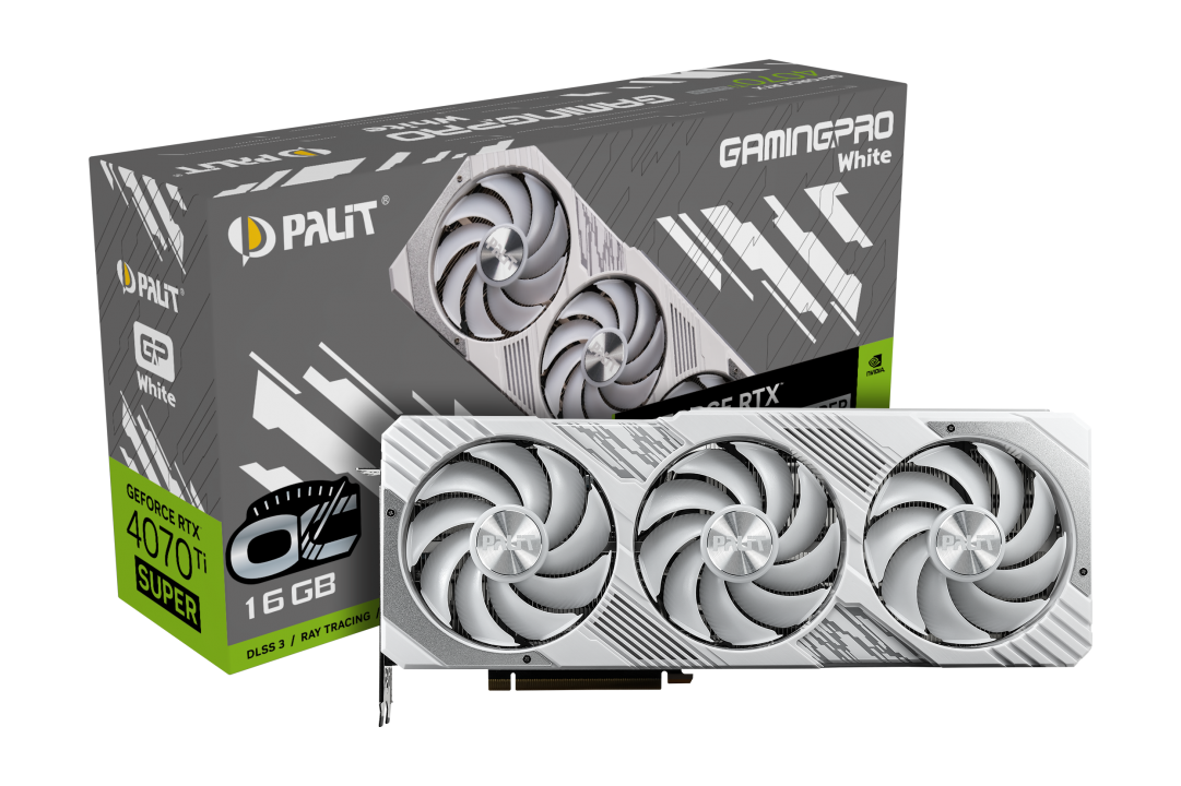 PALIT GeForce RTX 4070Ti Super GamingPro White OC 16GB GDDR6X Grafikkarte