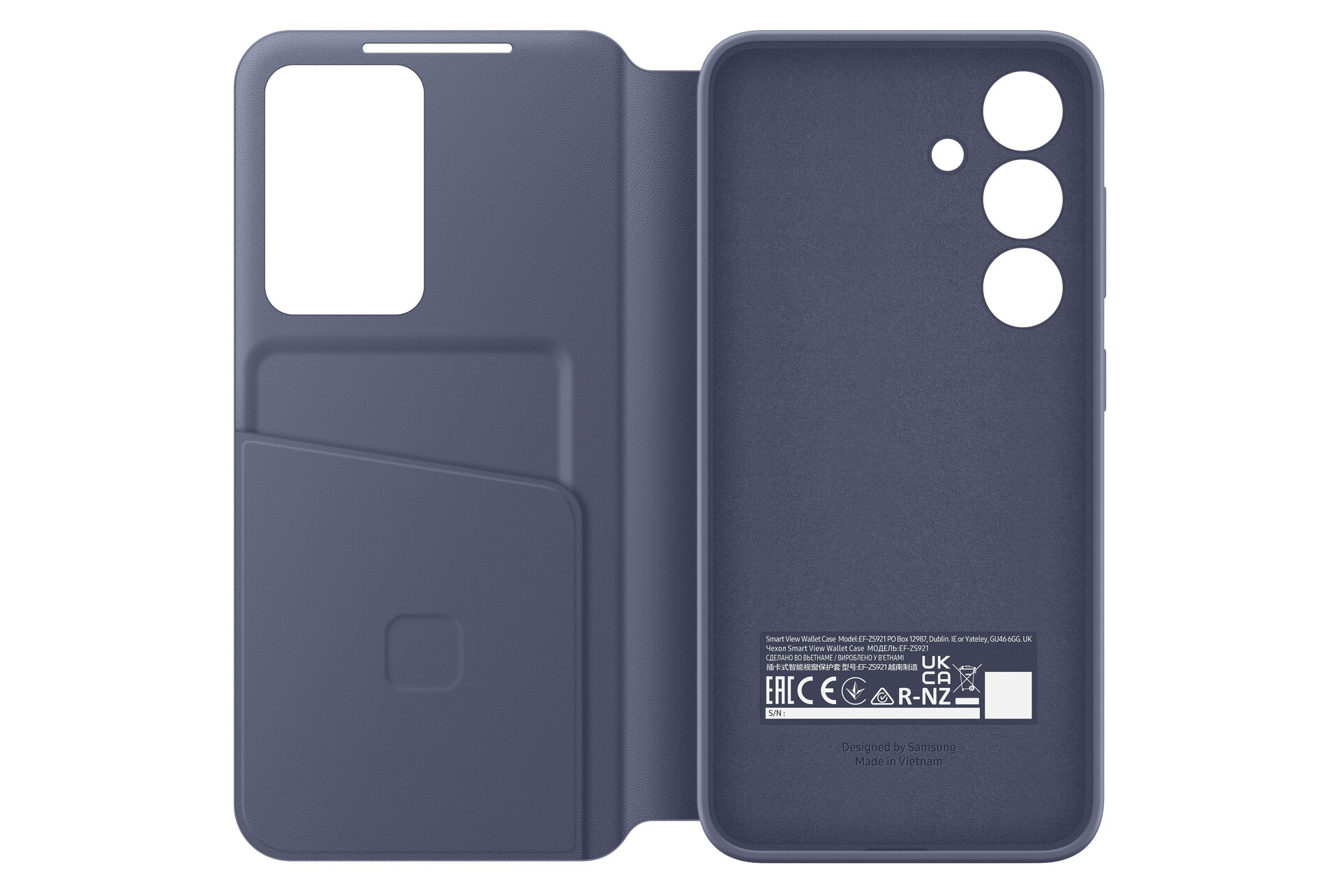 Samsung Smart View Wallet Case EF-ZS921 für Galaxy S23 Violet