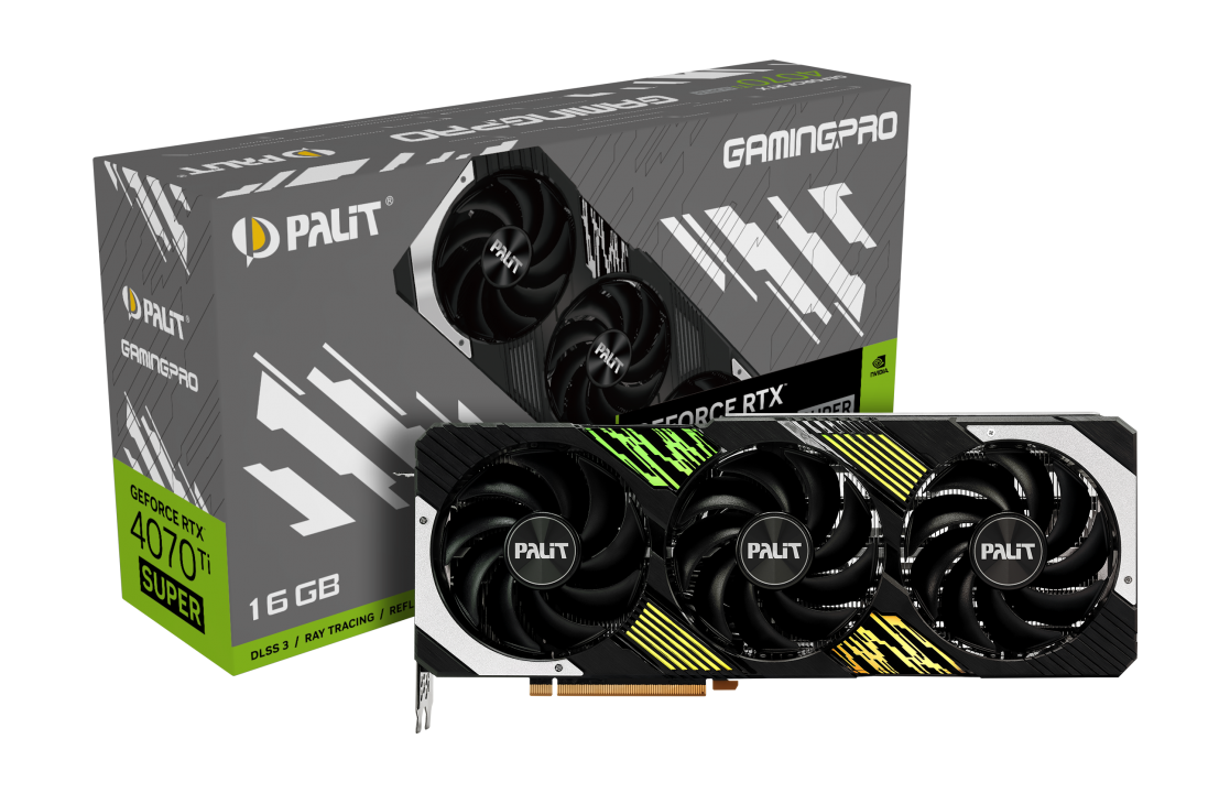 PALIT GeForce RTX 4070Ti Super GamingPro 16GB GDDR6X Grafikkarte HDMI/3xDP