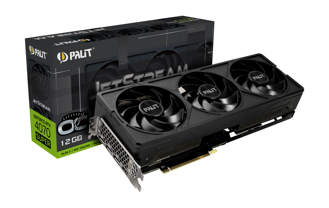 PALIT GeForce RTX 4070 Super JetStream OC 12GB GDDR6X Grafikkarte HDMI/3xDP