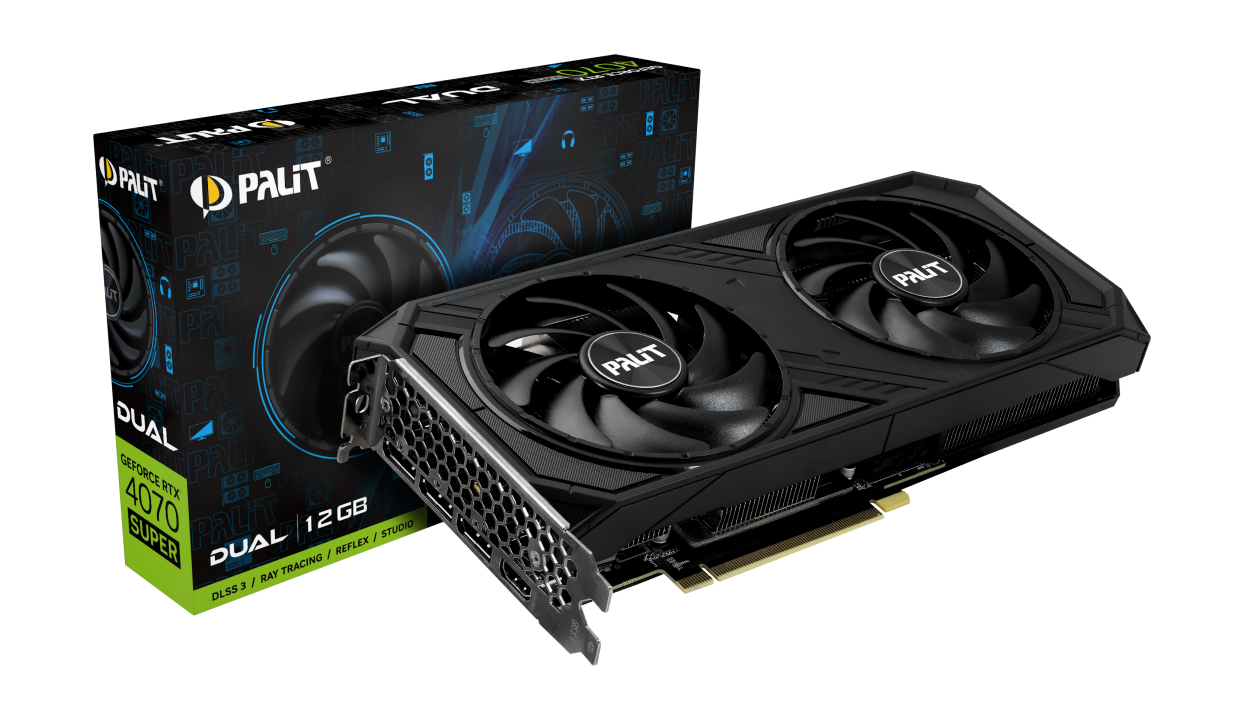 PALIT GeForce RTX 4070 Super Dual 12GB GDDR6X Grafikkarte HDMI/3xDP