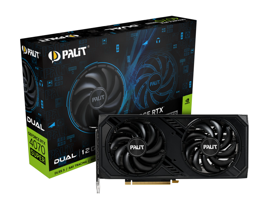 PALIT GeForce RTX 4070 Super Dual 12GB GDDR6X Grafikkarte HDMI/3xDP