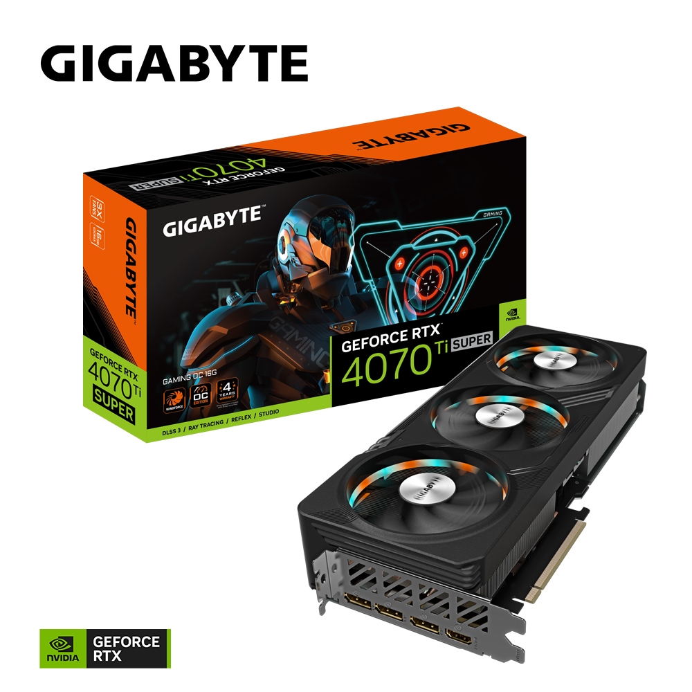 *GIGABYTE GeForce RTX4070TI SUPER 16GB Gaming OC Grafikkarte