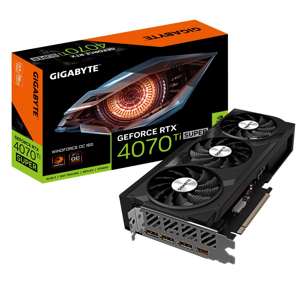 *GIGABYTE GeForce RTX4070TI SUPER 16GB Windforce OC Grafikkarte