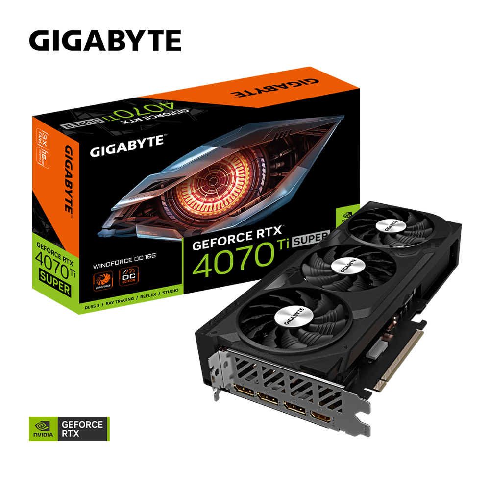 *GIGABYTE GeForce RTX4070TI SUPER 16GB Windforce OC Grafikkarte