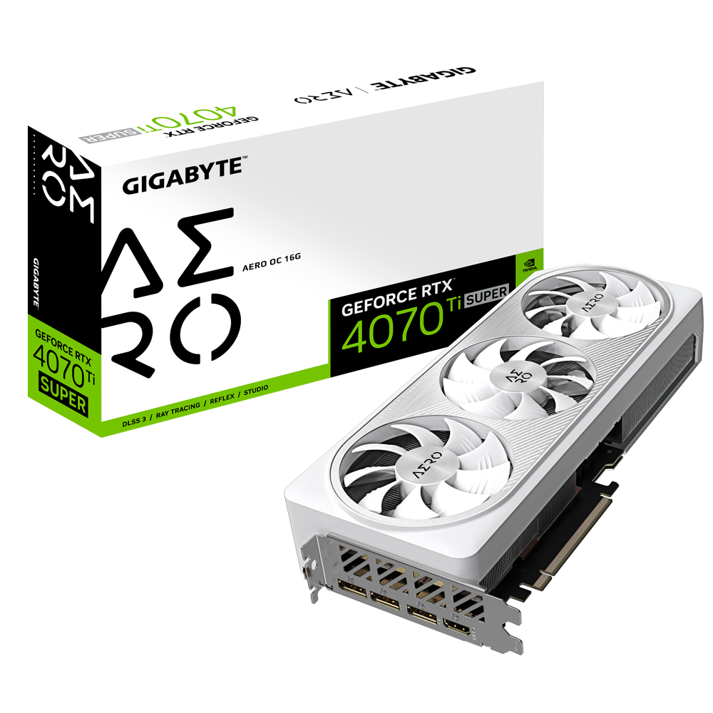 *GIGABYTE GeForce RTX4070TI SUPER 16GB Aero OC Grafikkarte