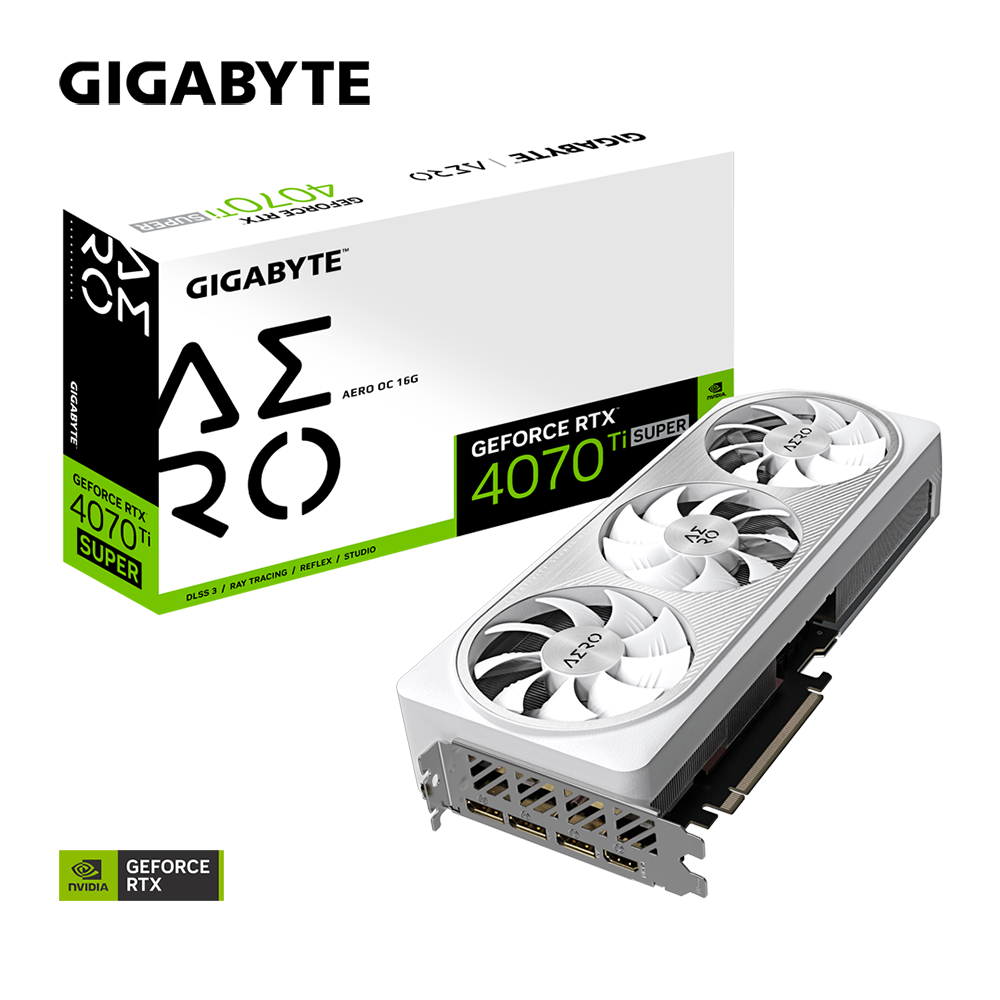 *GIGABYTE GeForce RTX4070TI SUPER 16GB Aero OC Grafikkarte