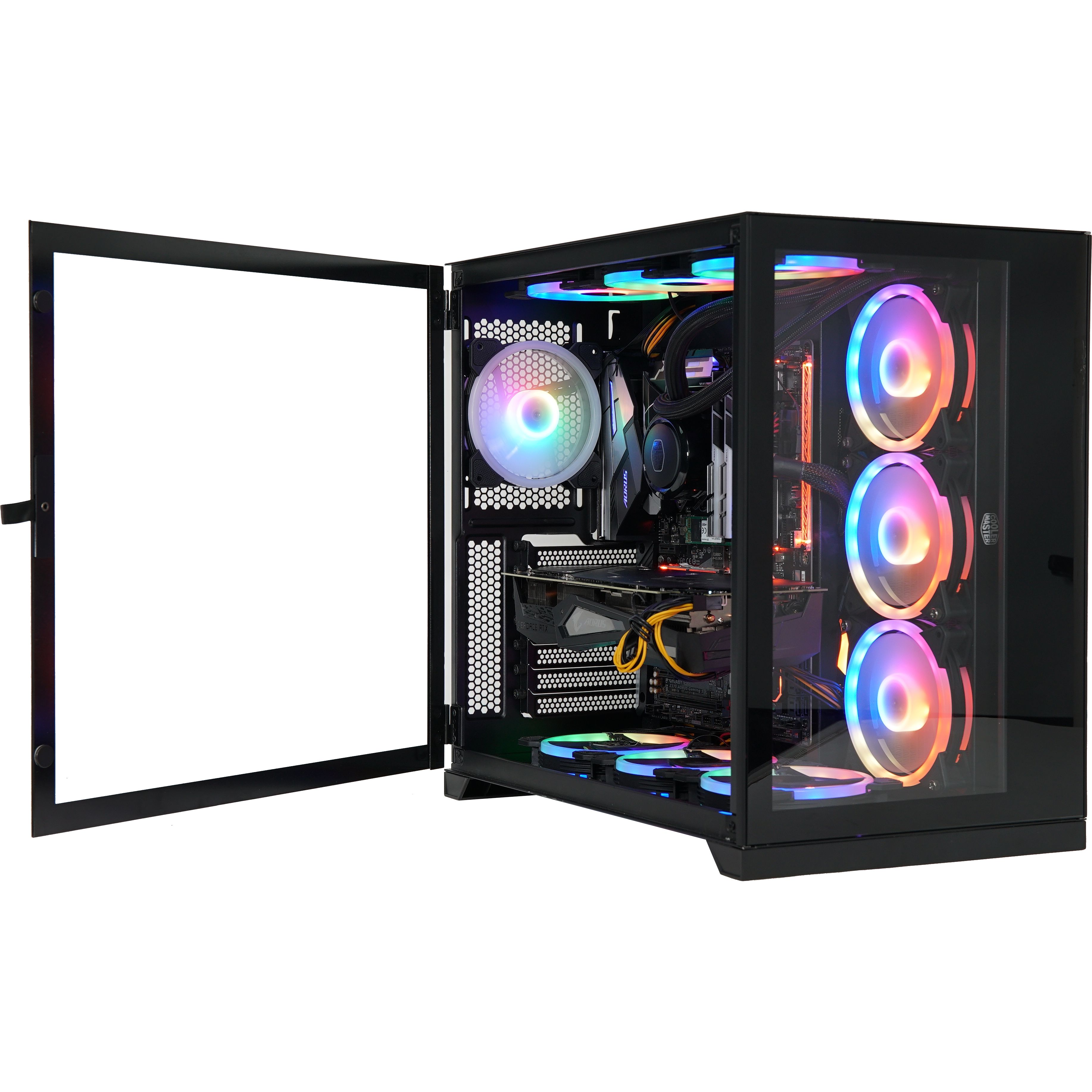 Inter-Tech C-703 Vision ATX Gehäuse, Tempered Glass, Schwarz