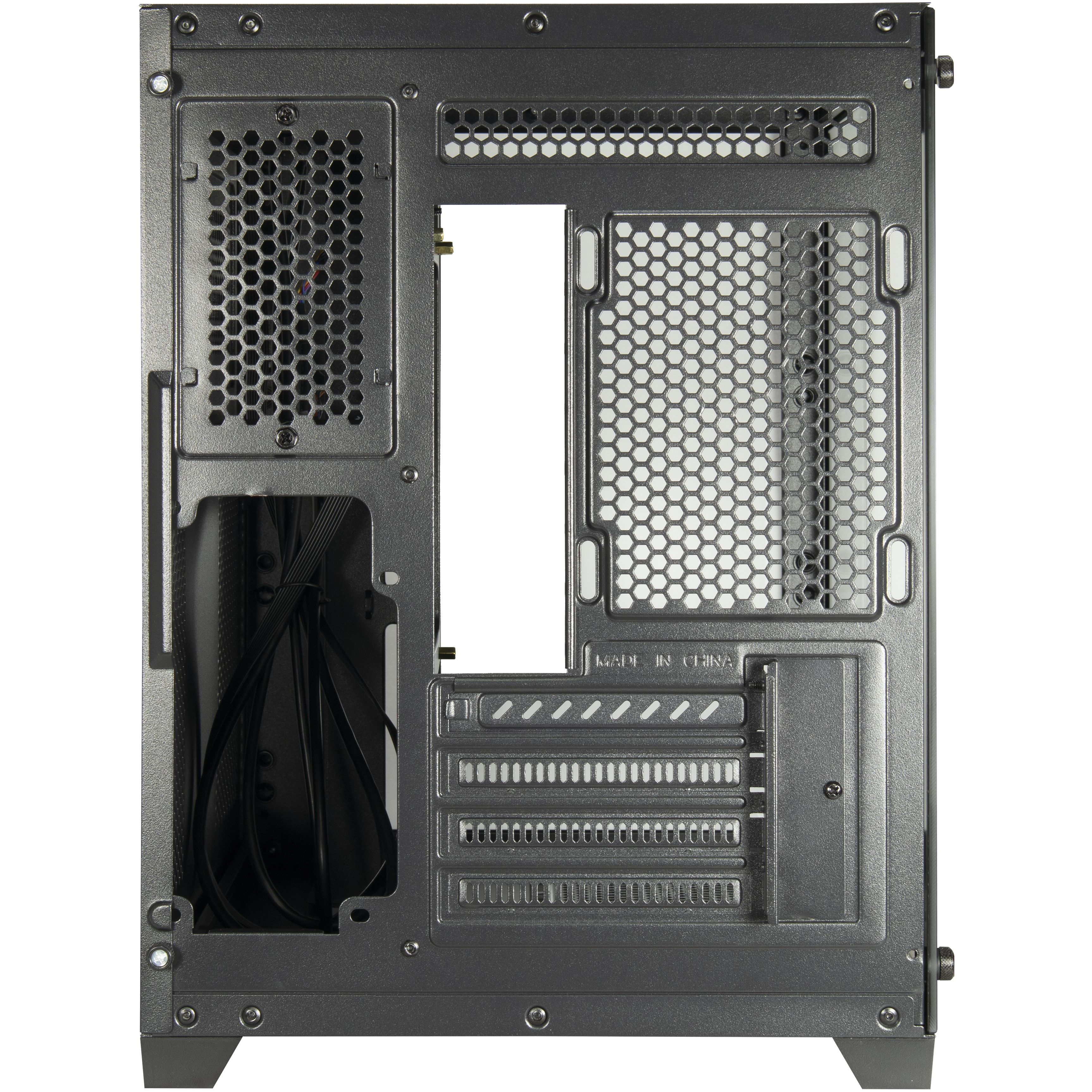 Inter-Tech C-501 Aspect ATX Gehäuse, Tempered Glass, Schwarz