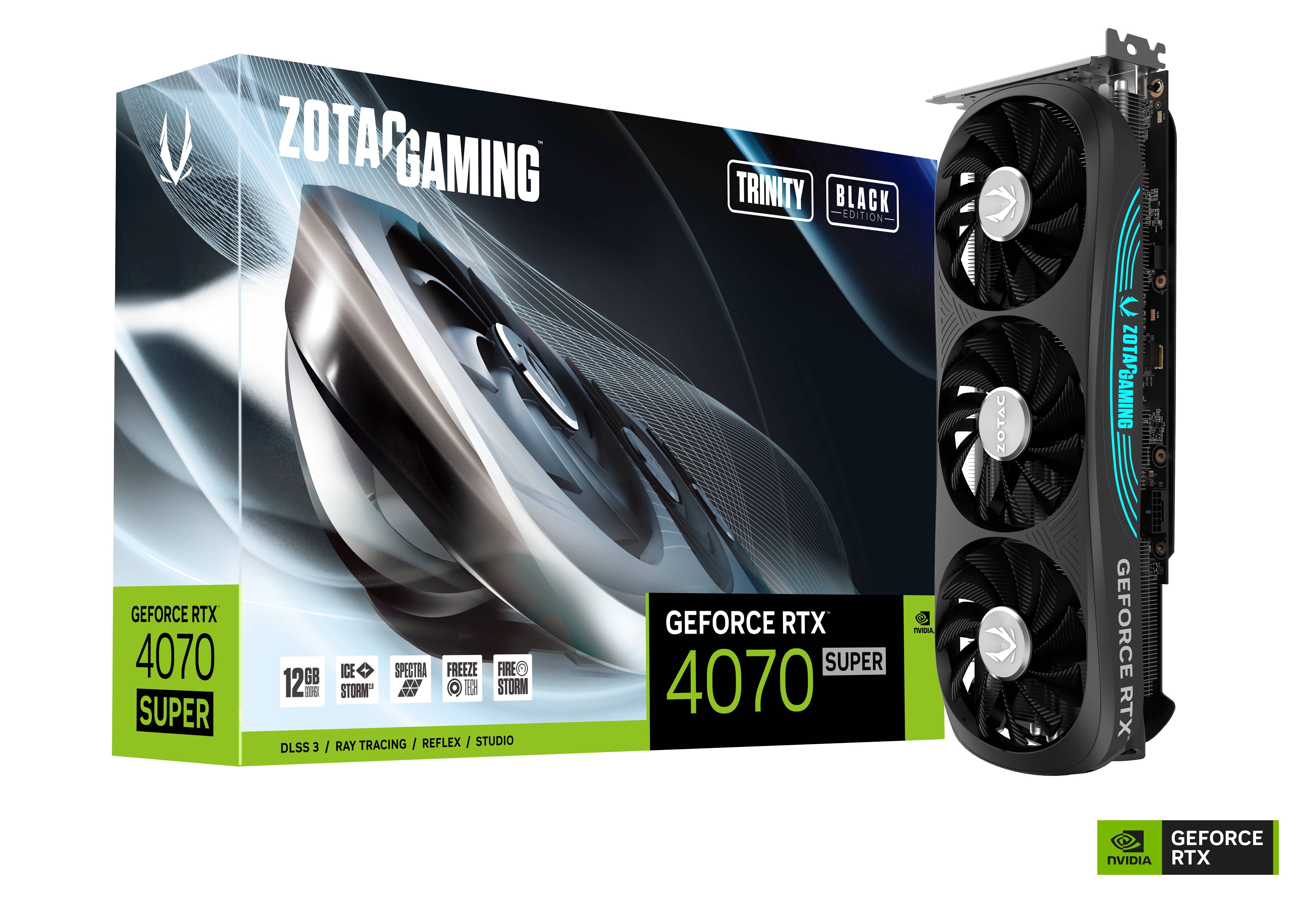 ZOTAC GAMING GeForce RTX 4070 Super Trinity Black Edition 12GB Grafikkarte