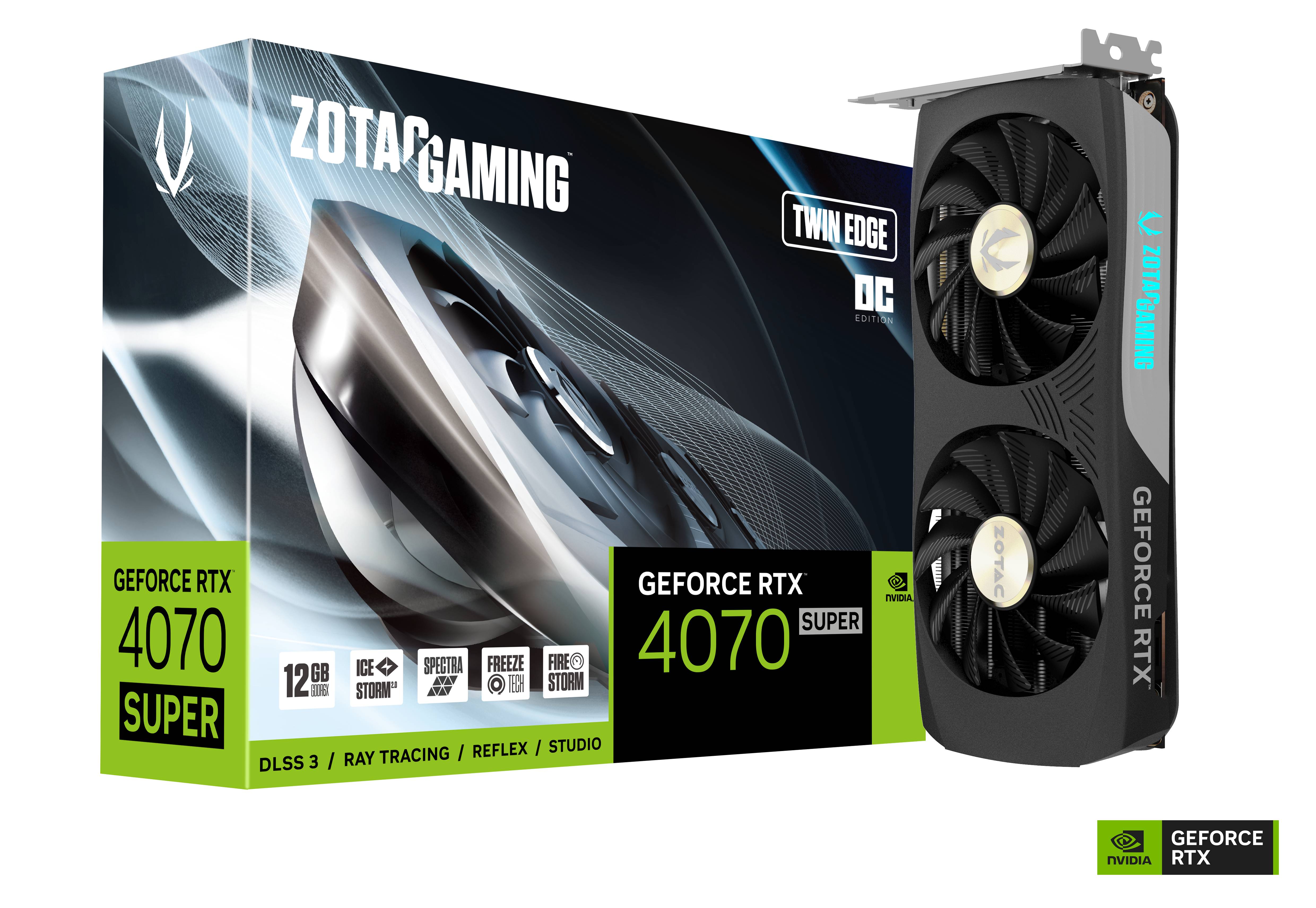 ZOTAC GAMING GeForce RTX 4070 Super Twin Edge OC 12GB Grafikkarte