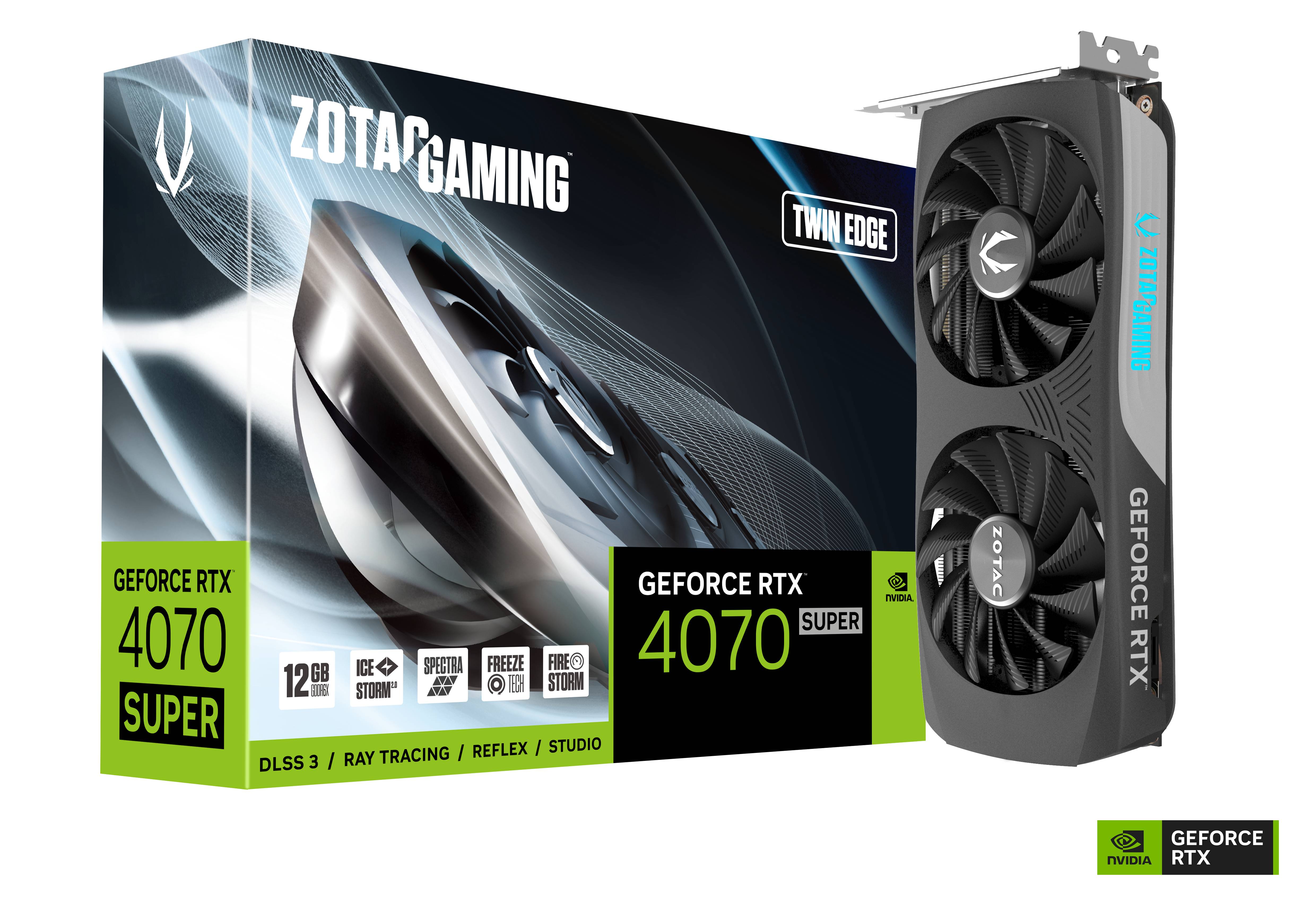 ZOTAC GAMING GeForce RTX 4070 Super Twin Edge 12GB Grafikkarte