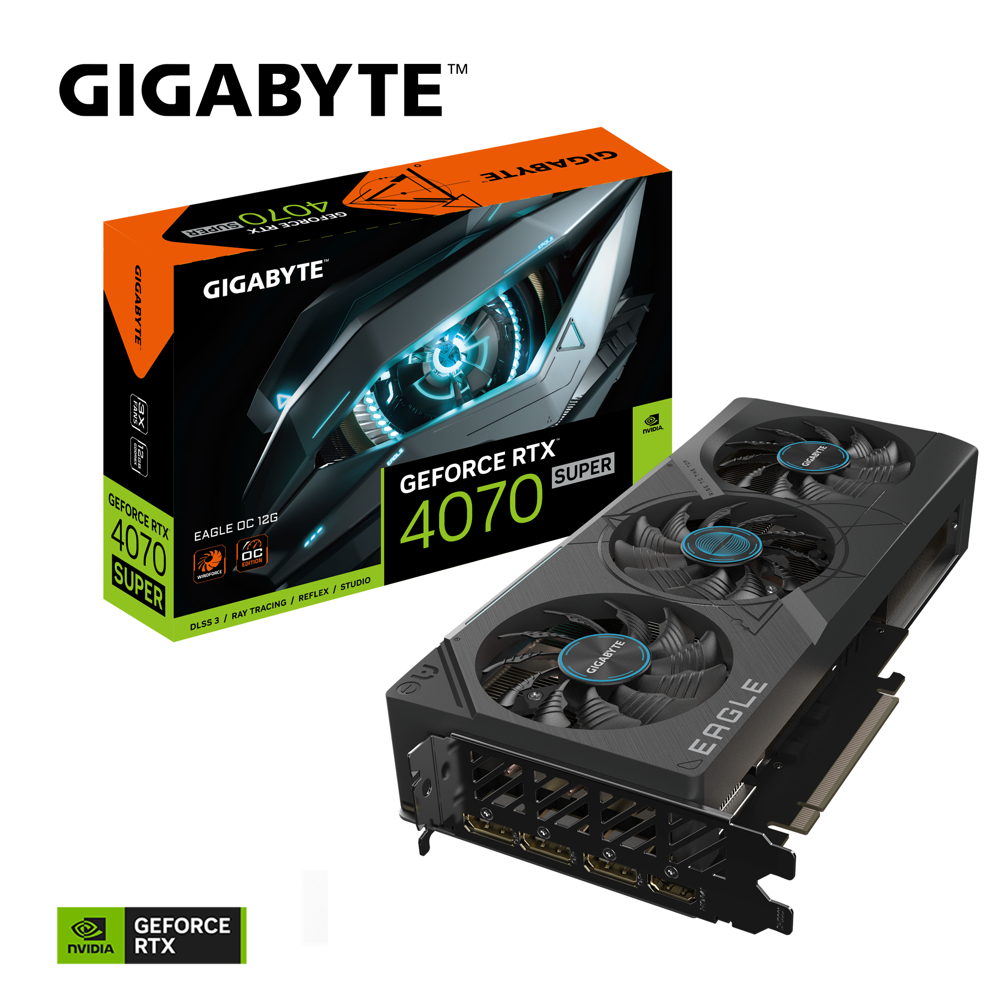 *GIGABYTE GeForce RTX4070 SUPER 12GB Eagle OC Grafikkarte