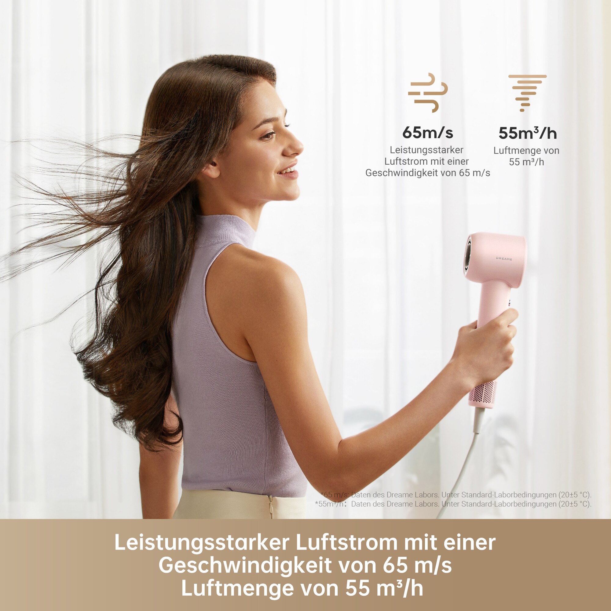 Dreame Hair Gleam Haartrockner Rosé