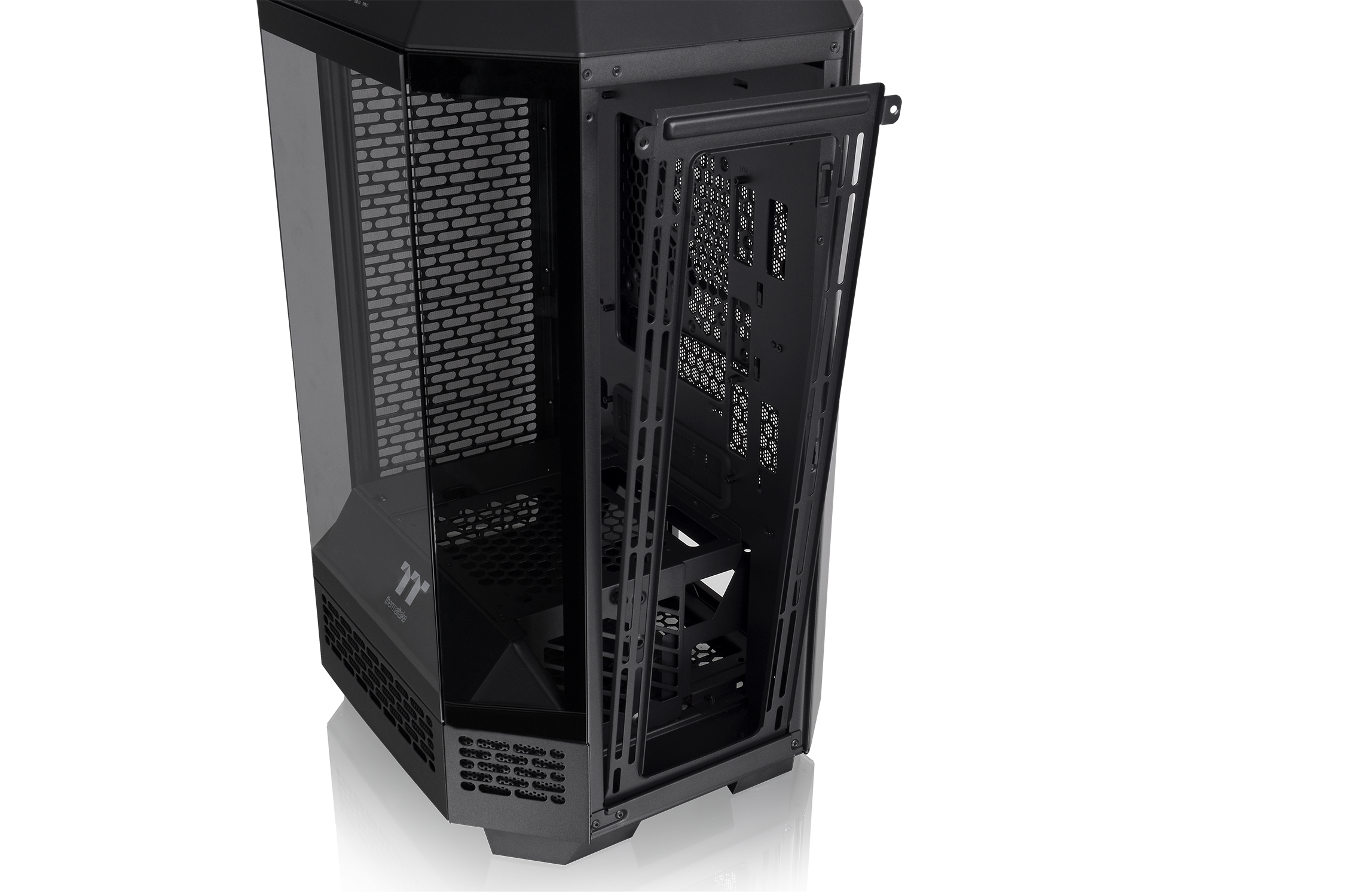 Thermaltake The Tower 300 Micro-Tower Micro-ATX Gehäuse mit Sichtfenster schwarz