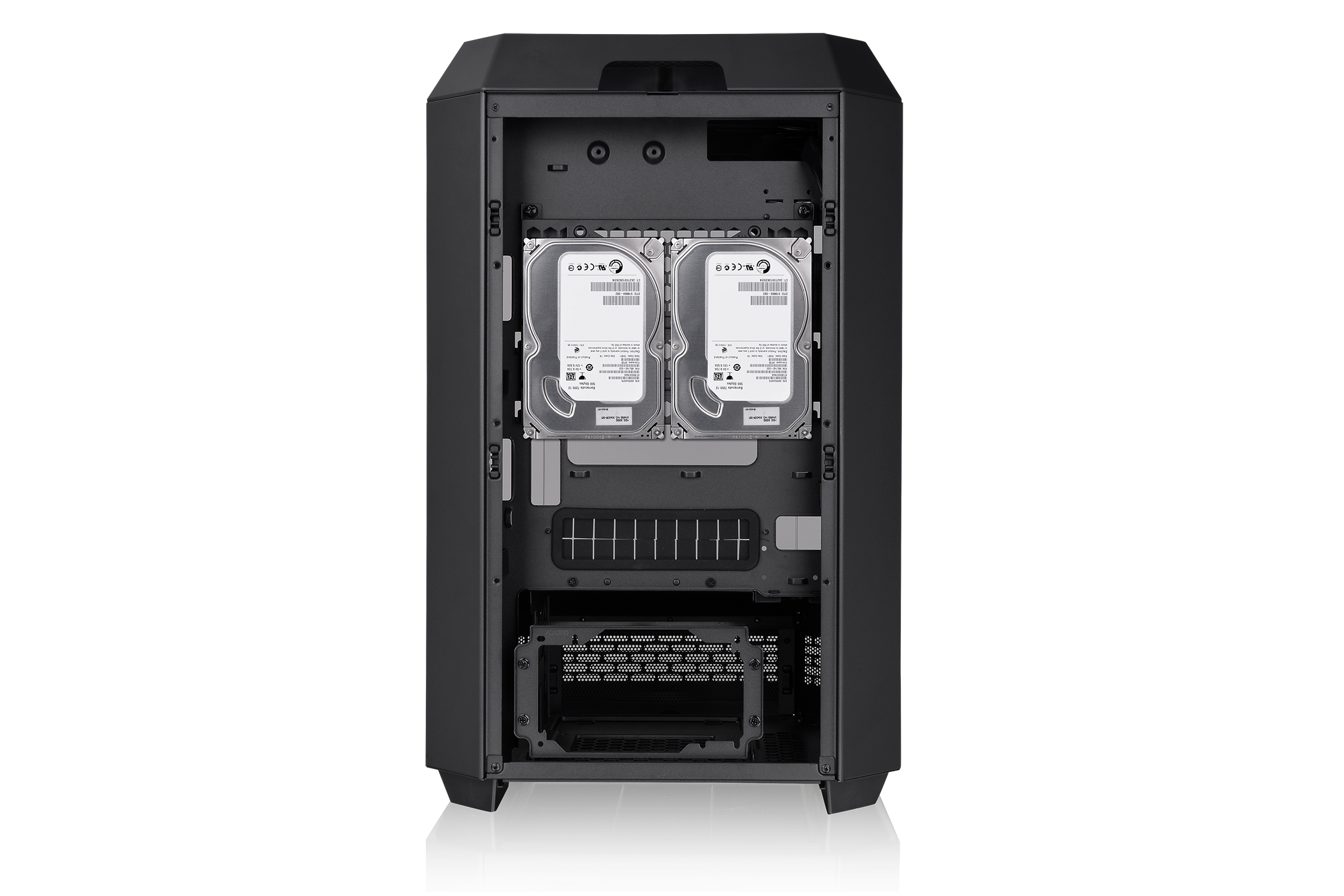 Thermaltake The Tower 300 Micro-Tower Micro-ATX Gehäuse mit Sichtfenster schwarz