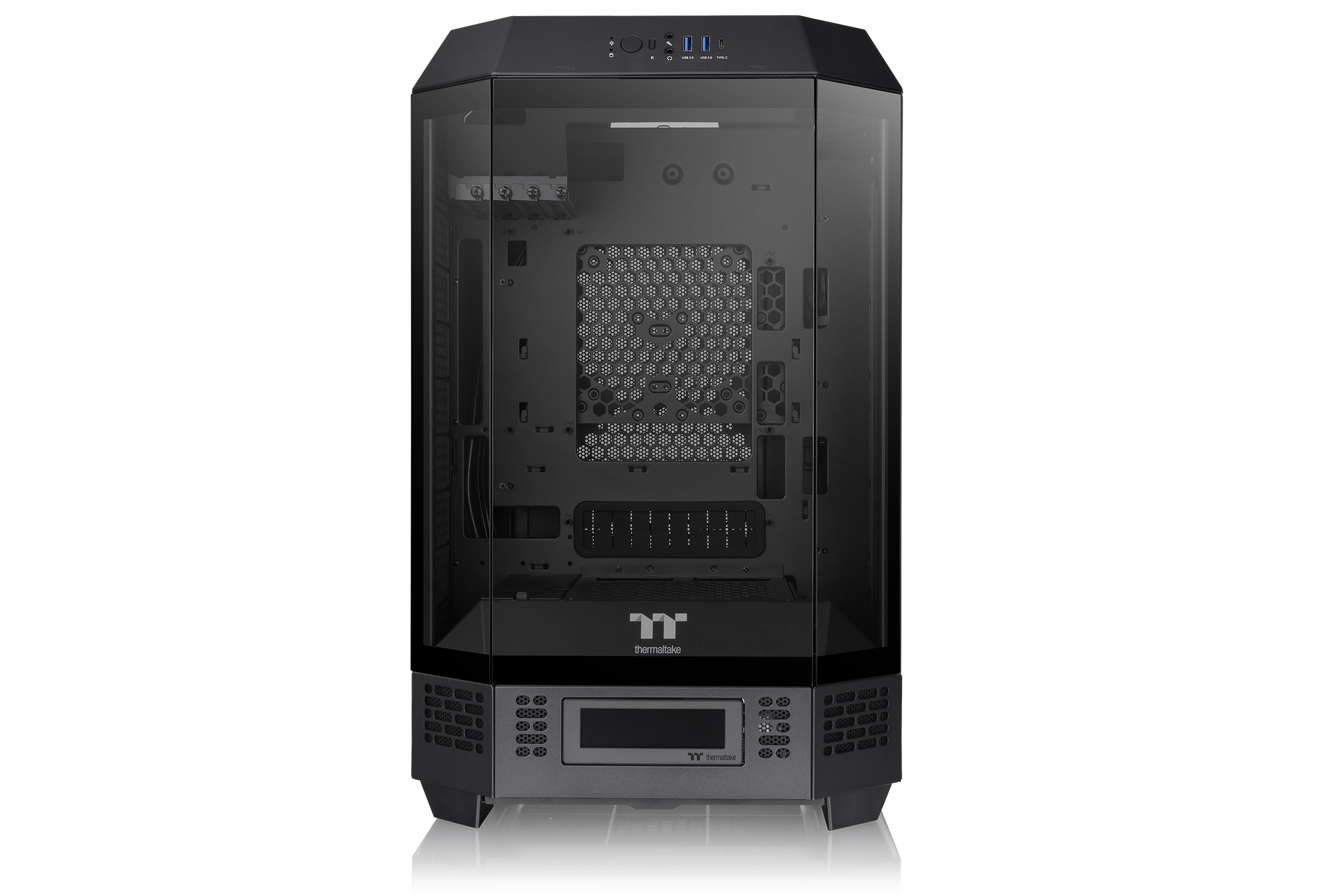 Thermaltake The Tower 300 Micro-Tower Micro-ATX Gehäuse mit Sichtfenster schwarz