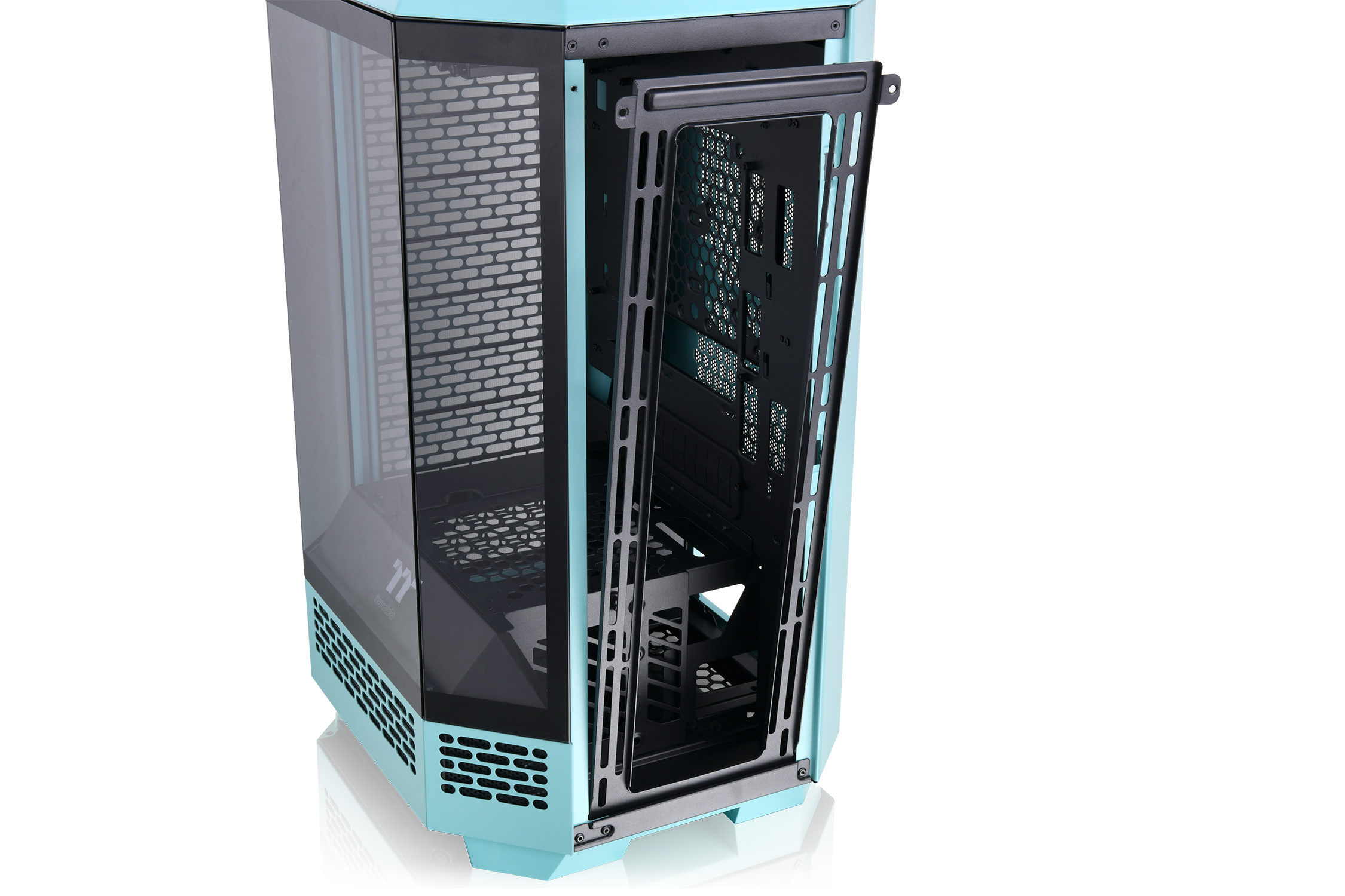 Thermaltake The Tower 300 Micro-Tower Micro-ATX Gehäuse m Sichtfenster Turquoise