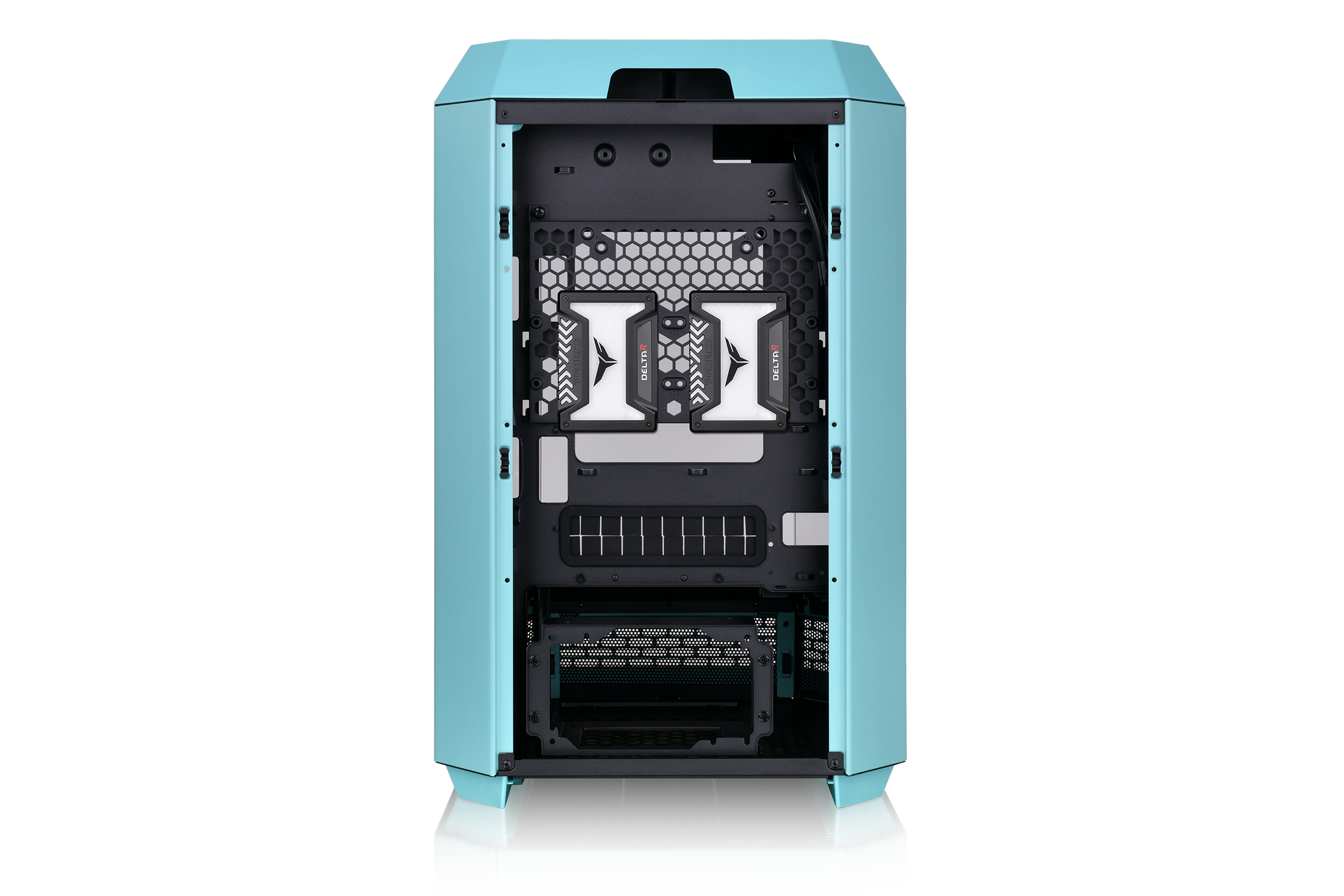 Thermaltake The Tower 300 Micro-Tower Micro-ATX Gehäuse m Sichtfenster Turquoise