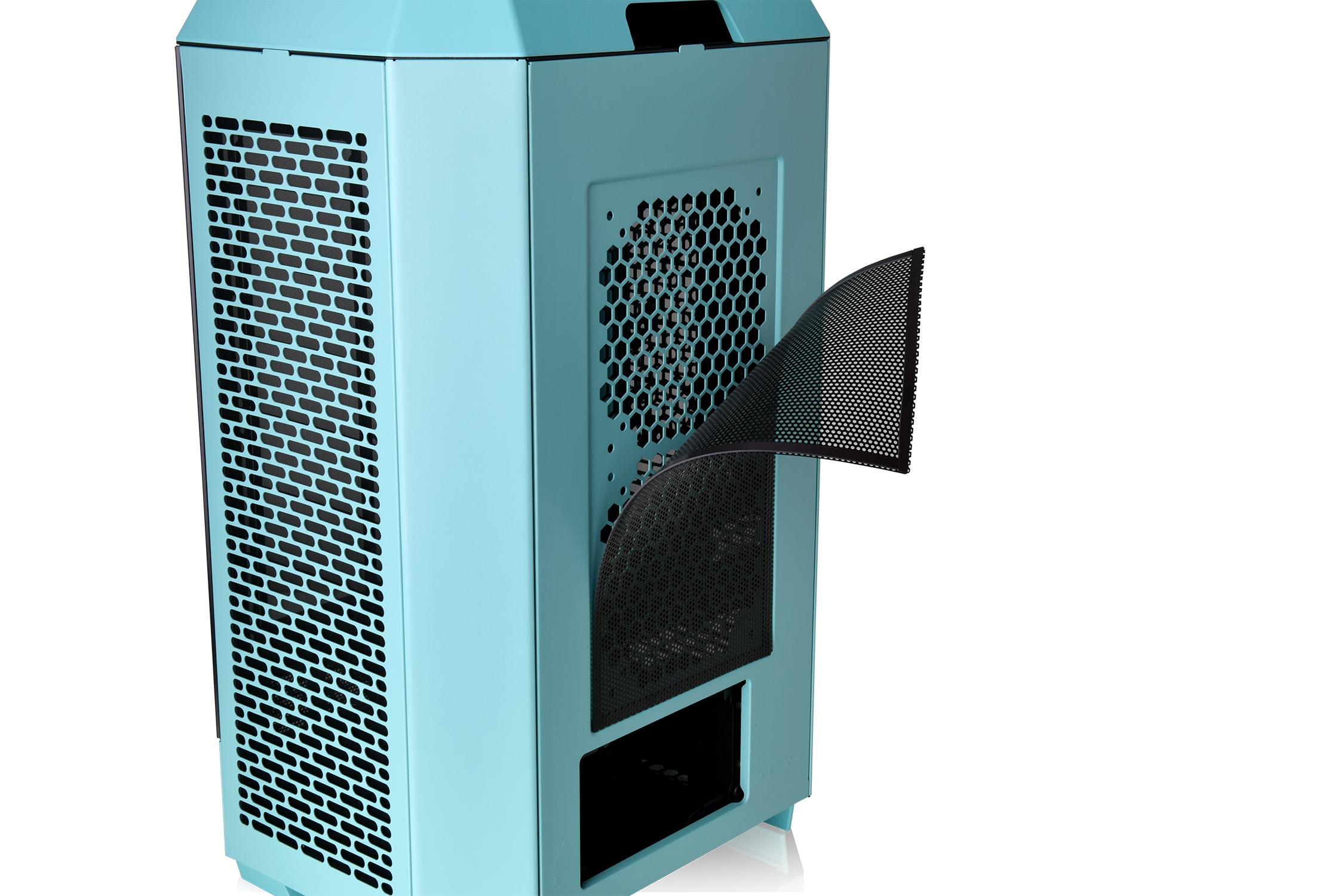 Thermaltake The Tower 300 Micro-Tower Micro-ATX Gehäuse m Sichtfenster Turquoise