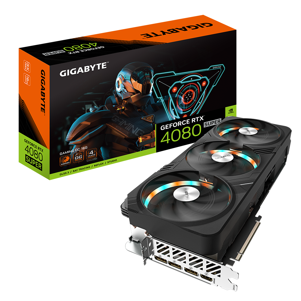 GIGABYTE GeForce RTX 4080 SUPER AERO OC 16G Grafikkarte 3xDP/HDMI