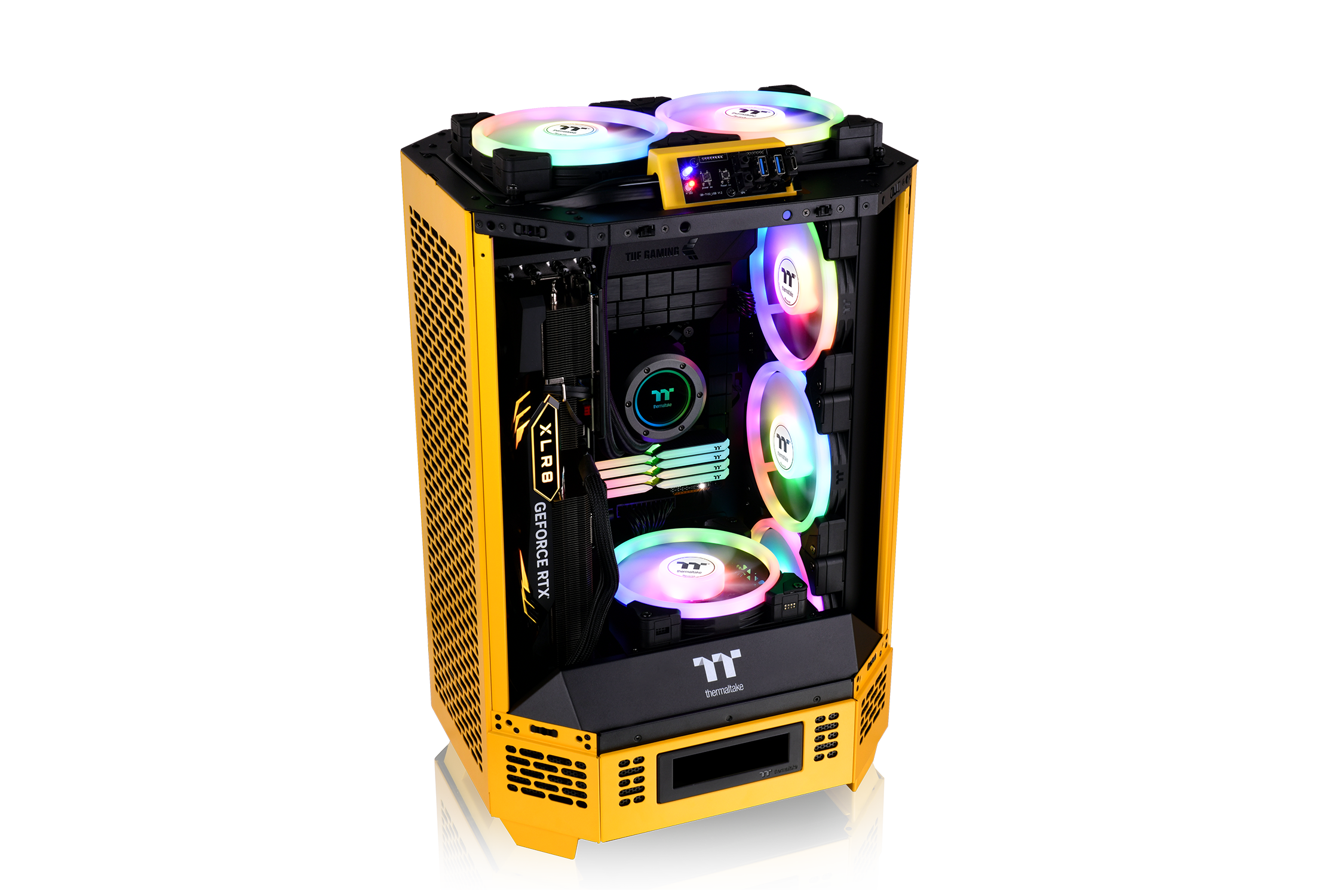 Thermaltake The Tower 300 Micro-ATX Gehäuse mit Sichtfenster Bumblebee