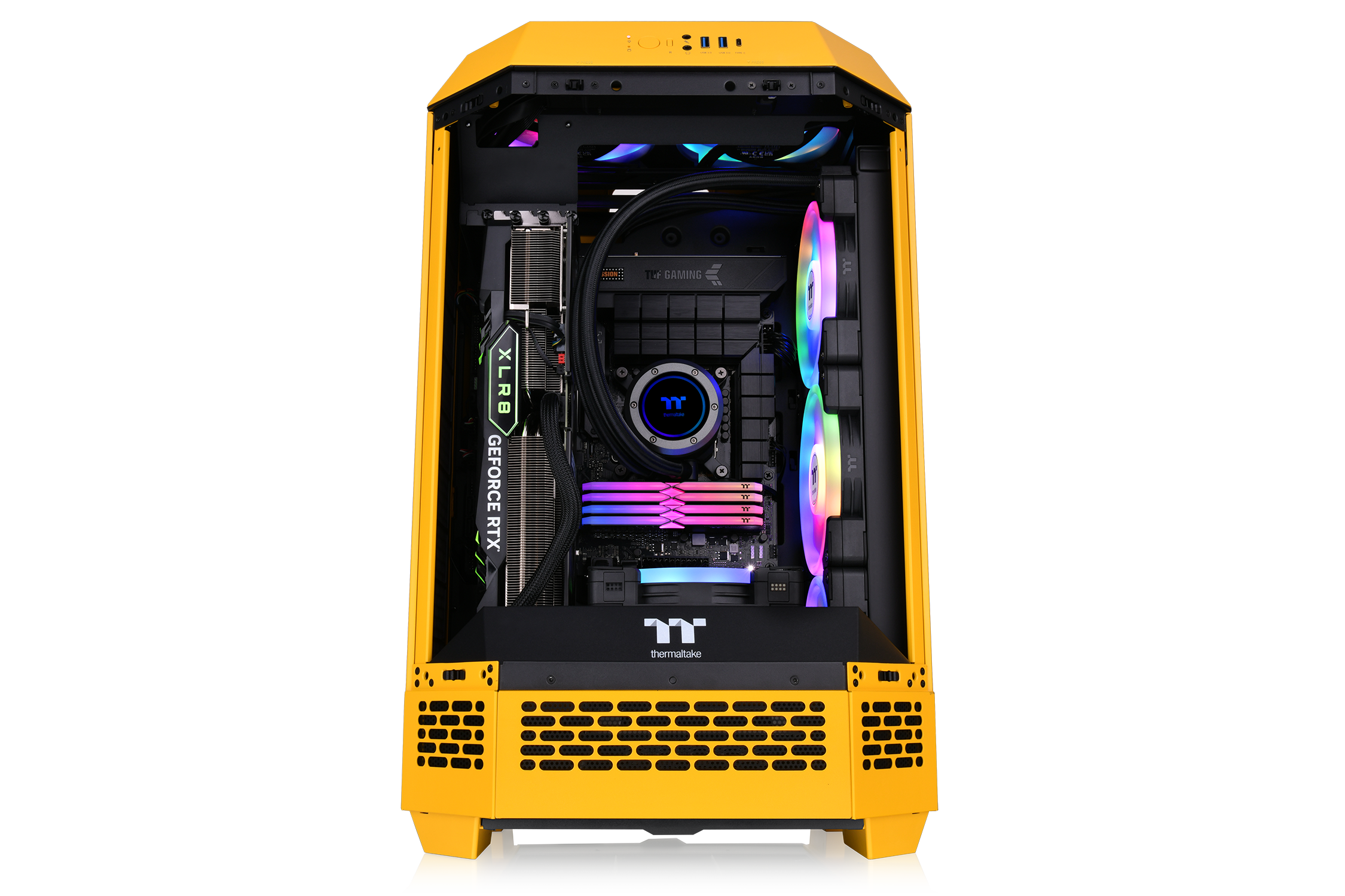 Thermaltake The Tower 300 Micro-ATX Gehäuse mit Sichtfenster Bumblebee