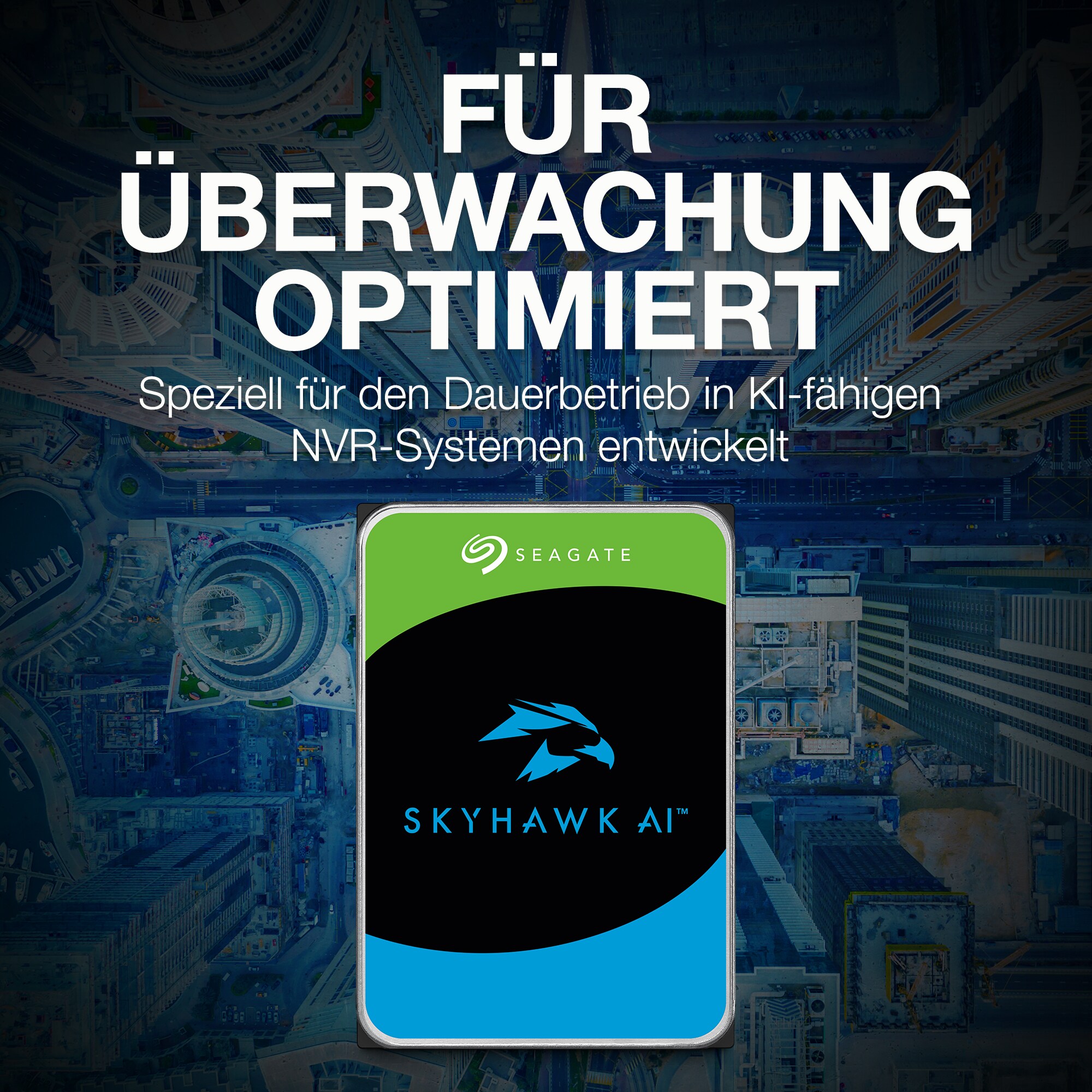 Seagate SkyHawk AI HDD ST8000VE001 - 8 TB 3,5 Zoll SATA 6 Gbit/s CMR